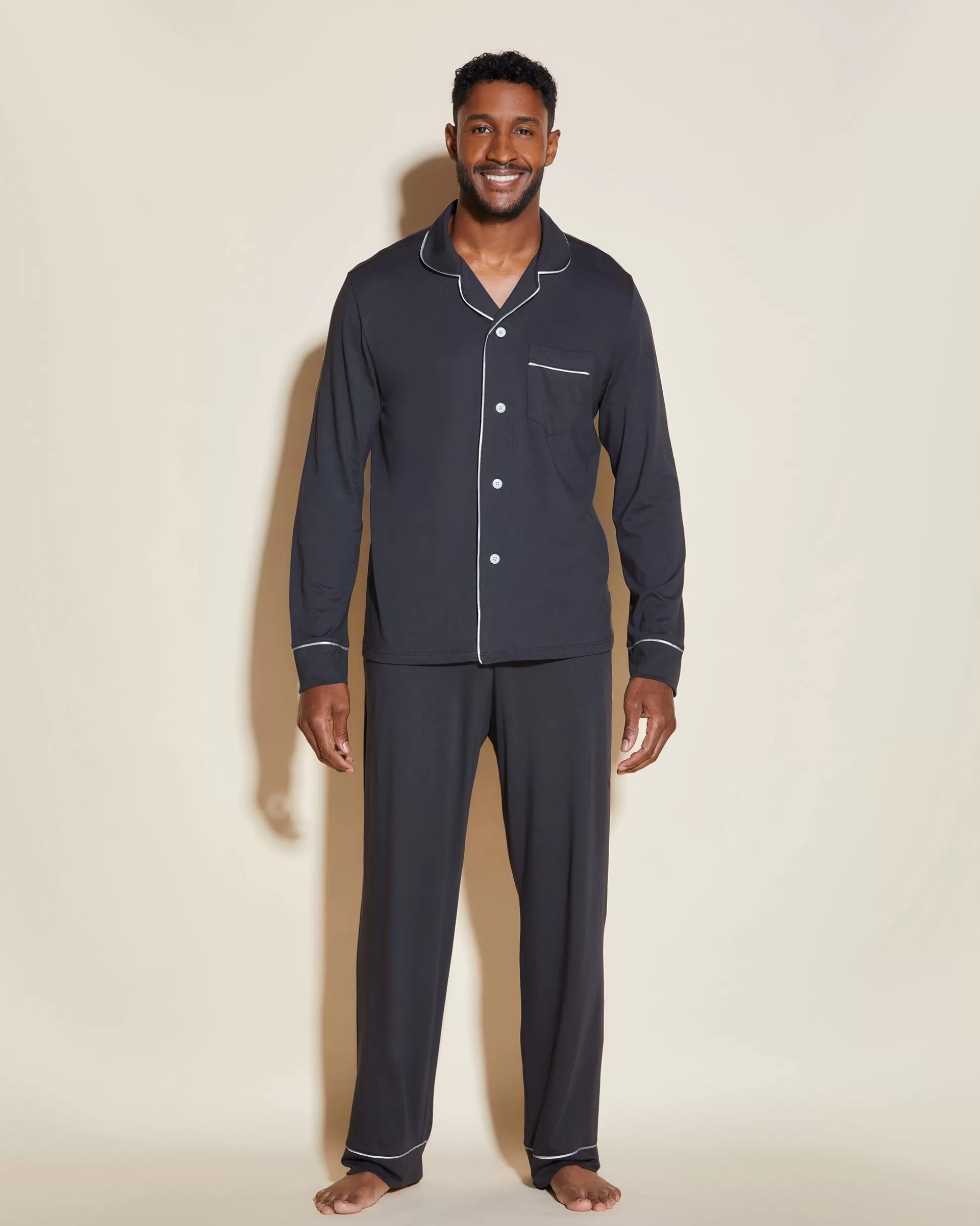 Cosabella Men'S Pj Sets | Conjunto De Pijama Para Hombre Clasico Con Camisa De Manga Larga Y Pantalones