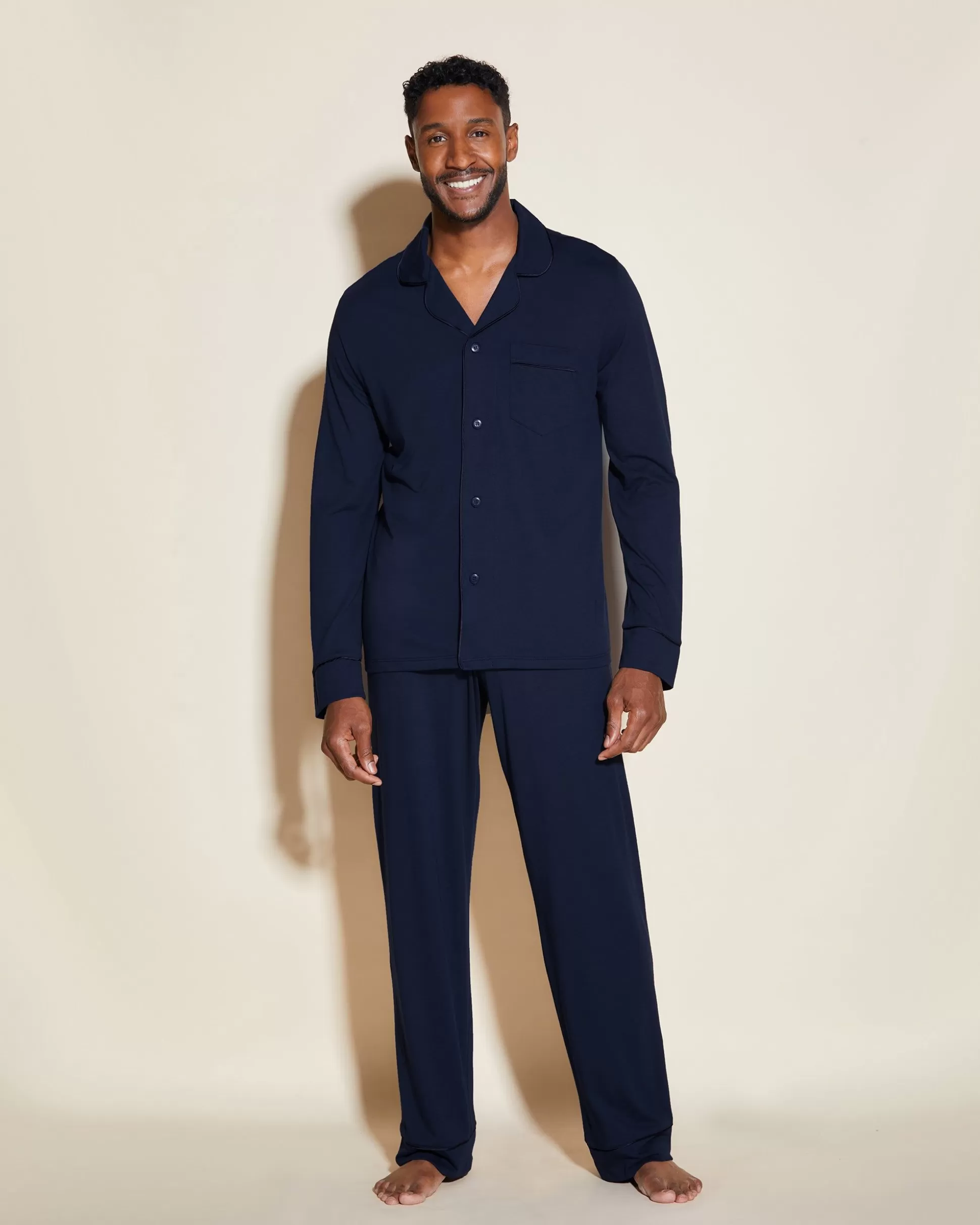 Cosabella Men'S Pj Sets | Conjunto De Pijama Para Hombre Clasico Con Camisa De Manga Larga Y Pantalones