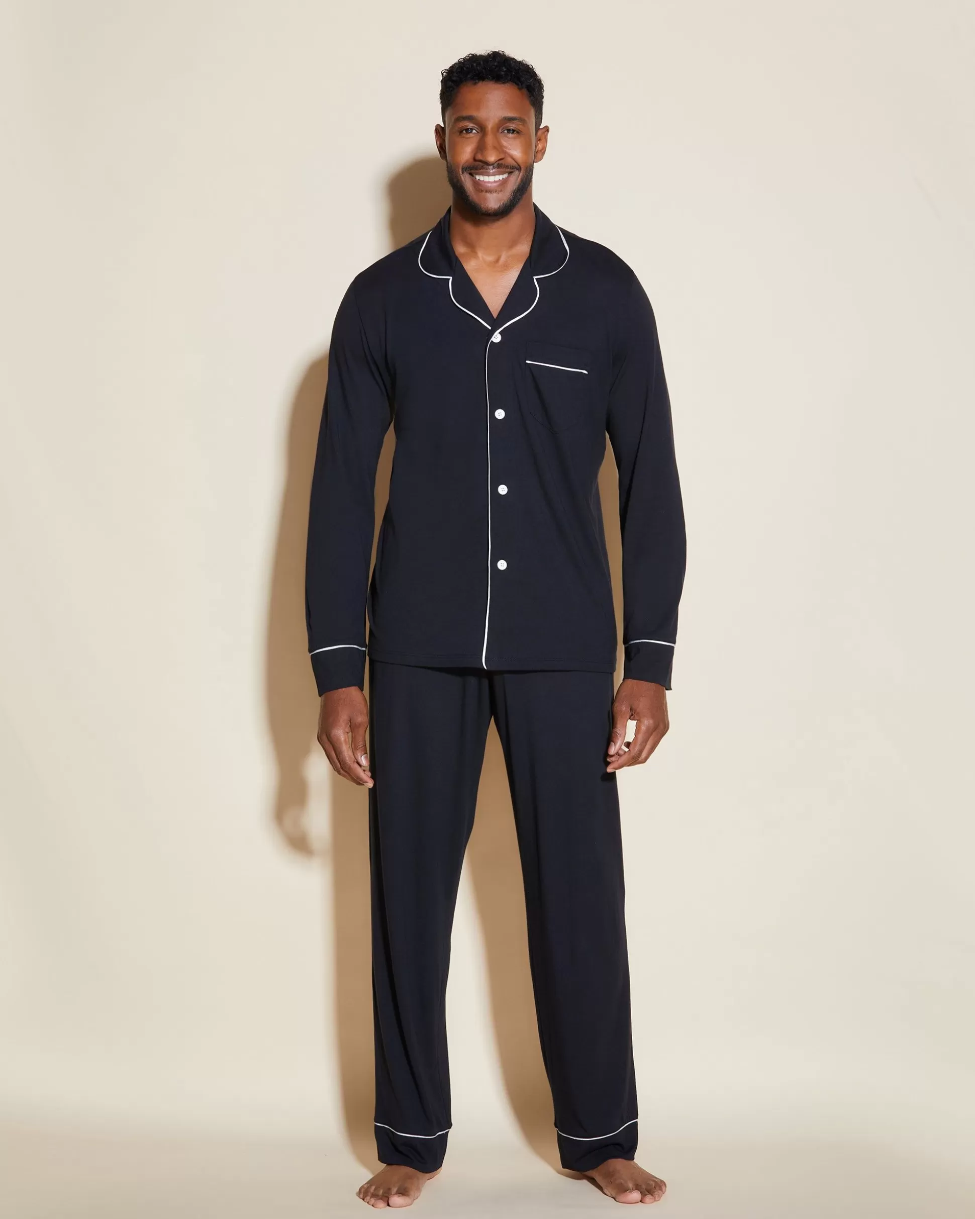 Cosabella Men'S Pj Sets | Conjunto De Pijama Para Hombre Clasico Con Camisa De Manga Larga Y Pantalones