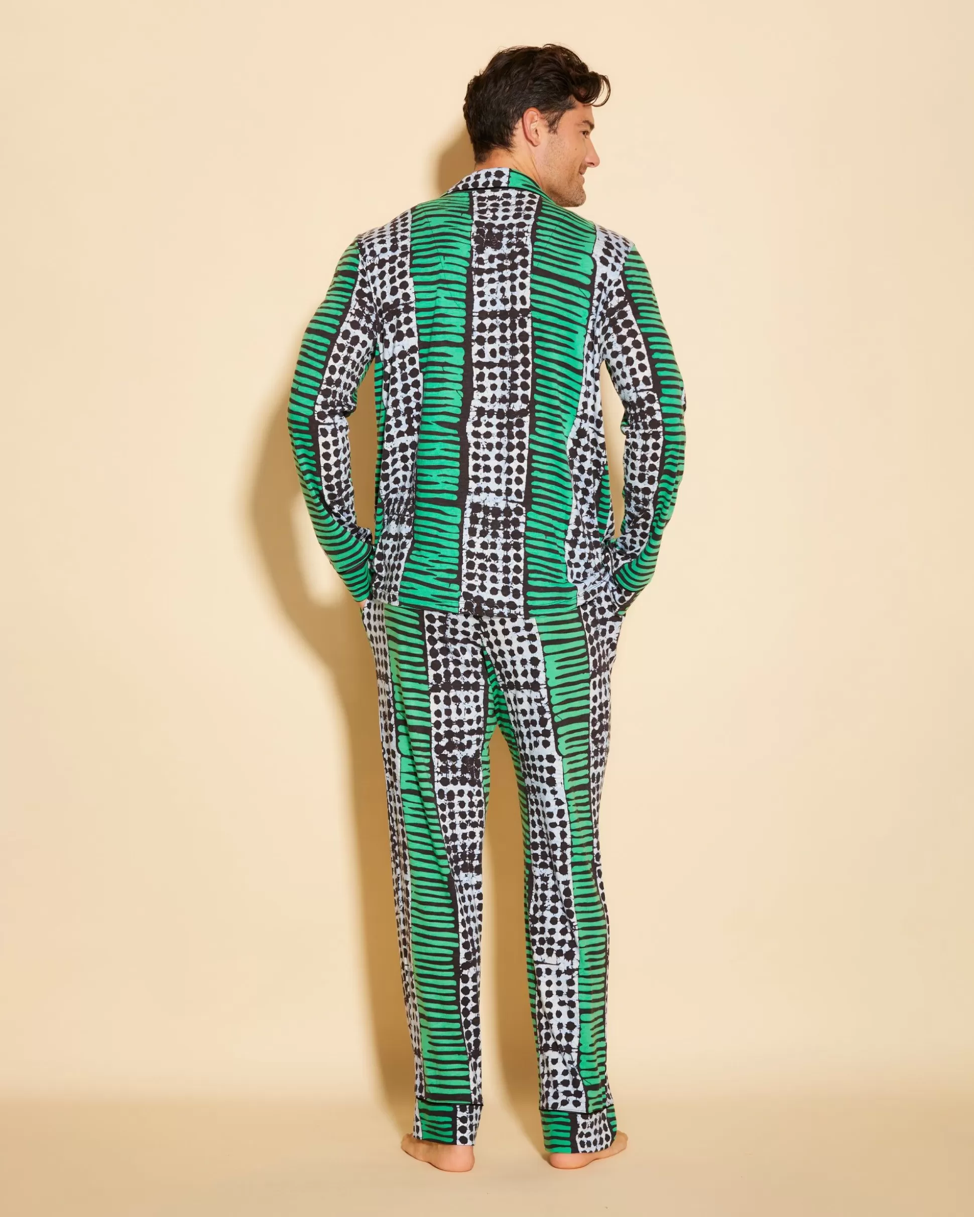 Cosabella Men'S Pj Sets | Conjunto De Pijama Para Hombre Clasico Con Camisa De Manga Larga Y Pantalones
