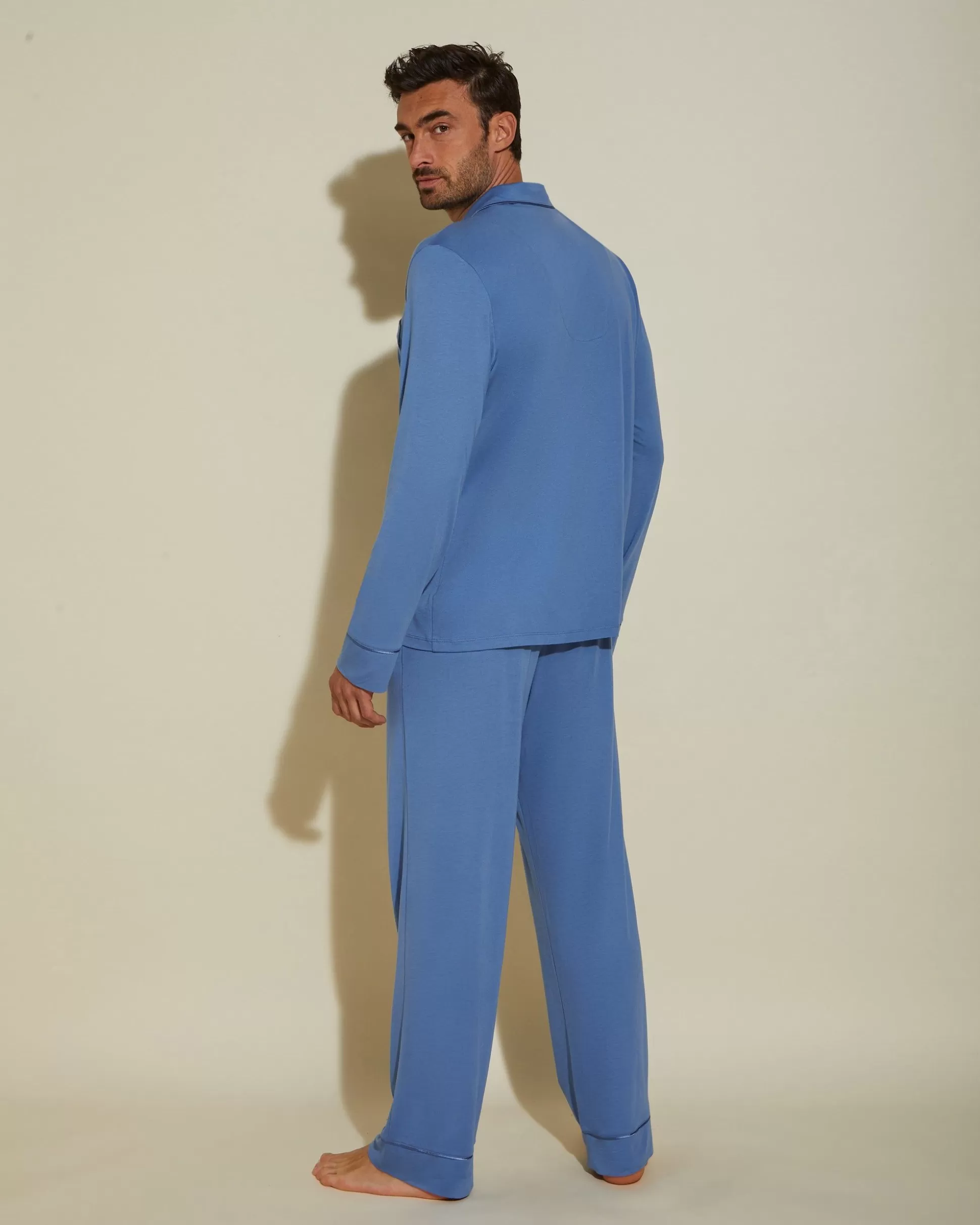 Cosabella Men'S Pj Sets | Conjunto De Pijama Para Hombre Clasico Con Camisa De Manga Larga Y Pantalones