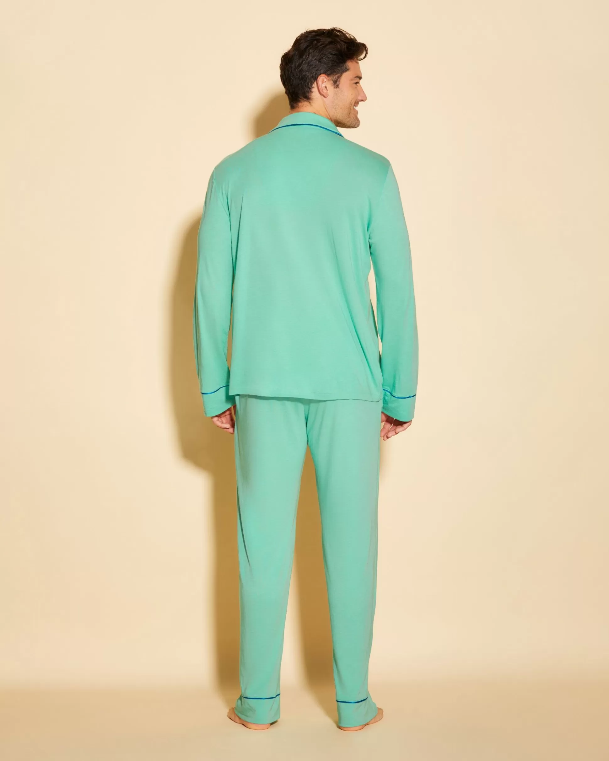 Cosabella Men'S Pj Sets | Conjunto De Pijama Para Hombre Clasico Con Camisa De Manga Larga Y Pantalones