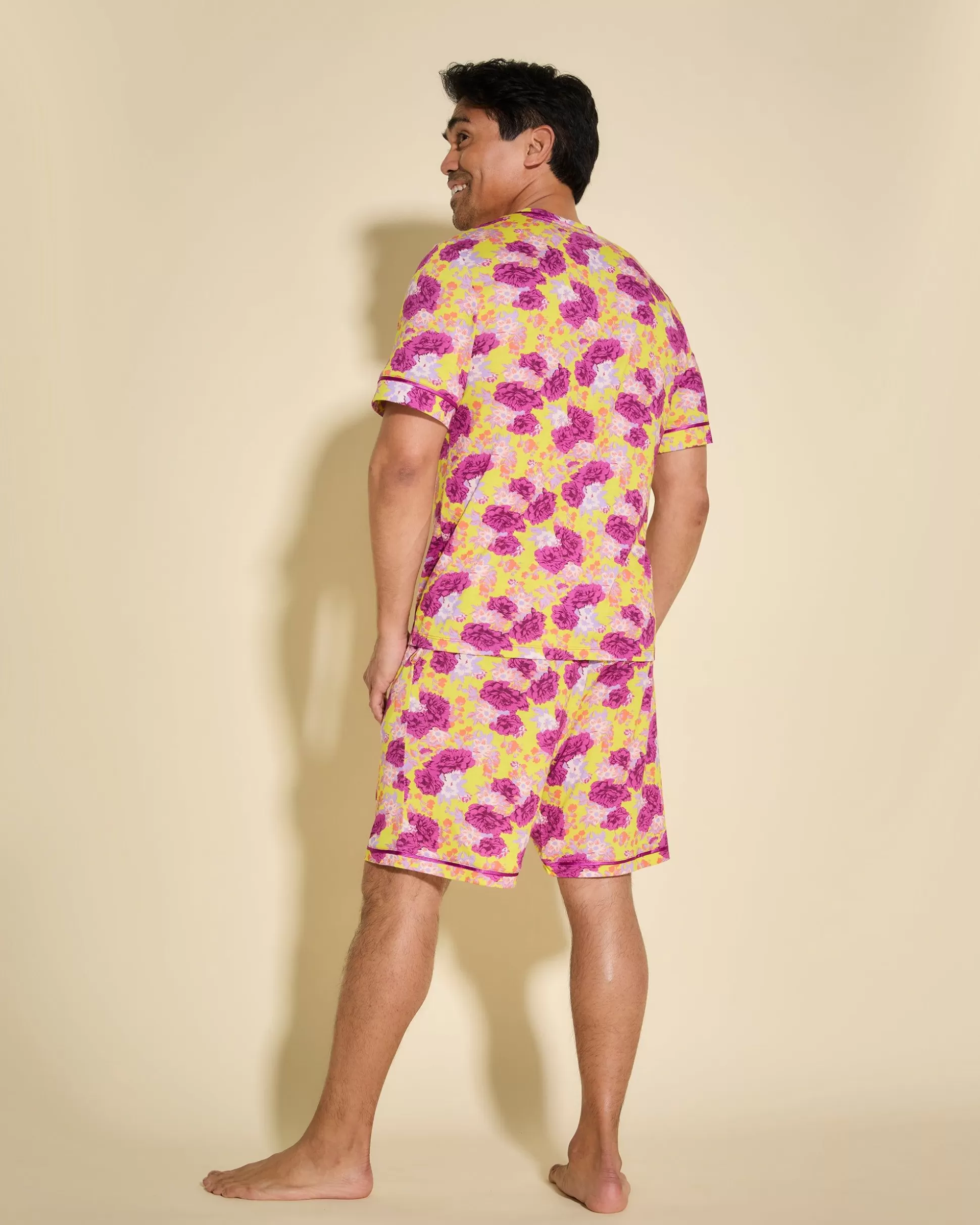 Cosabella Men'S Pj Sets | Conjunto De Pijama Para Hombre Con Camisa De Manga Corta Y Pantalones Cortos