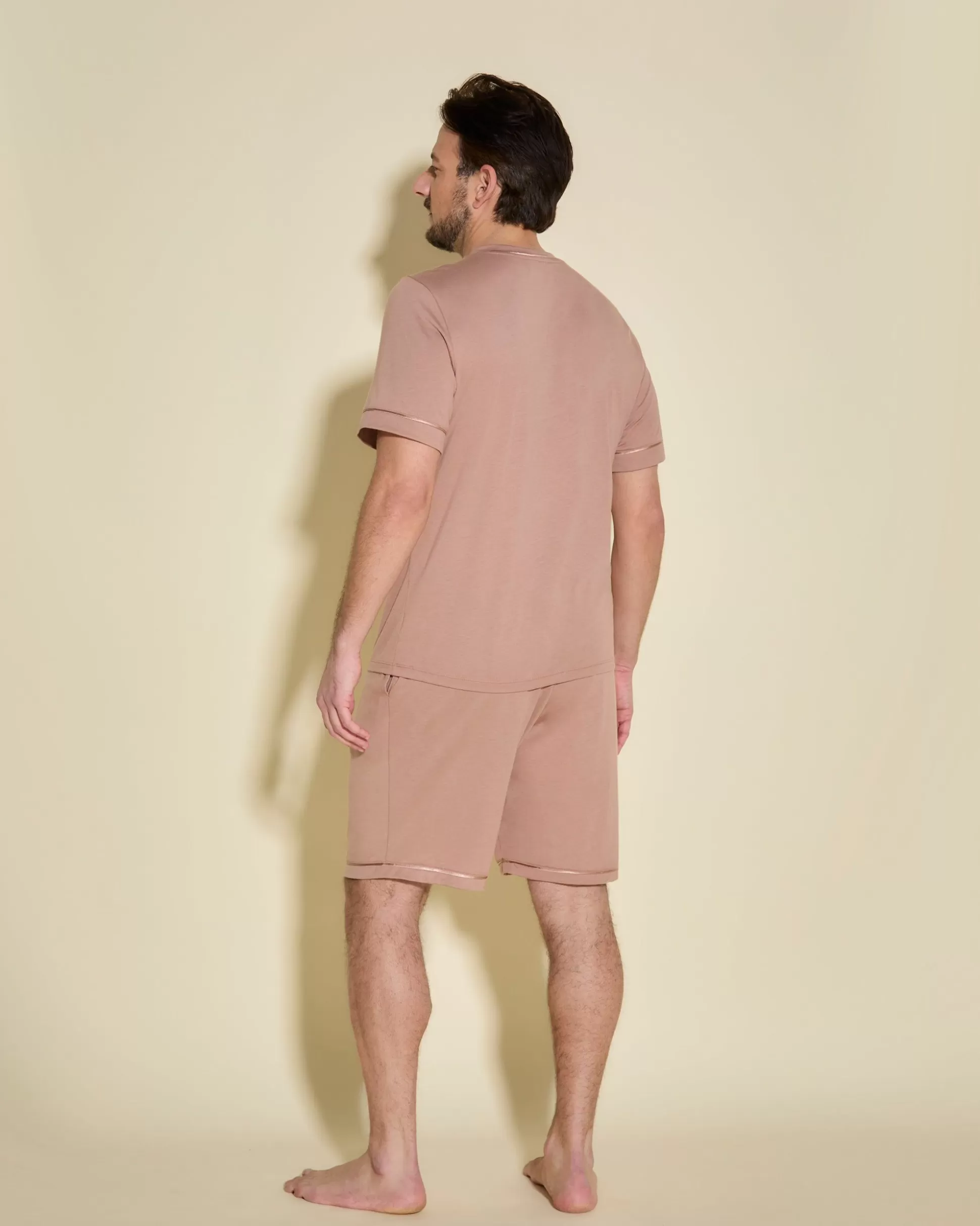 Cosabella Men'S Pj Sets | Conjunto De Pijama Para Hombre Con Camisa De Manga Corta Y Pantalones Cortos