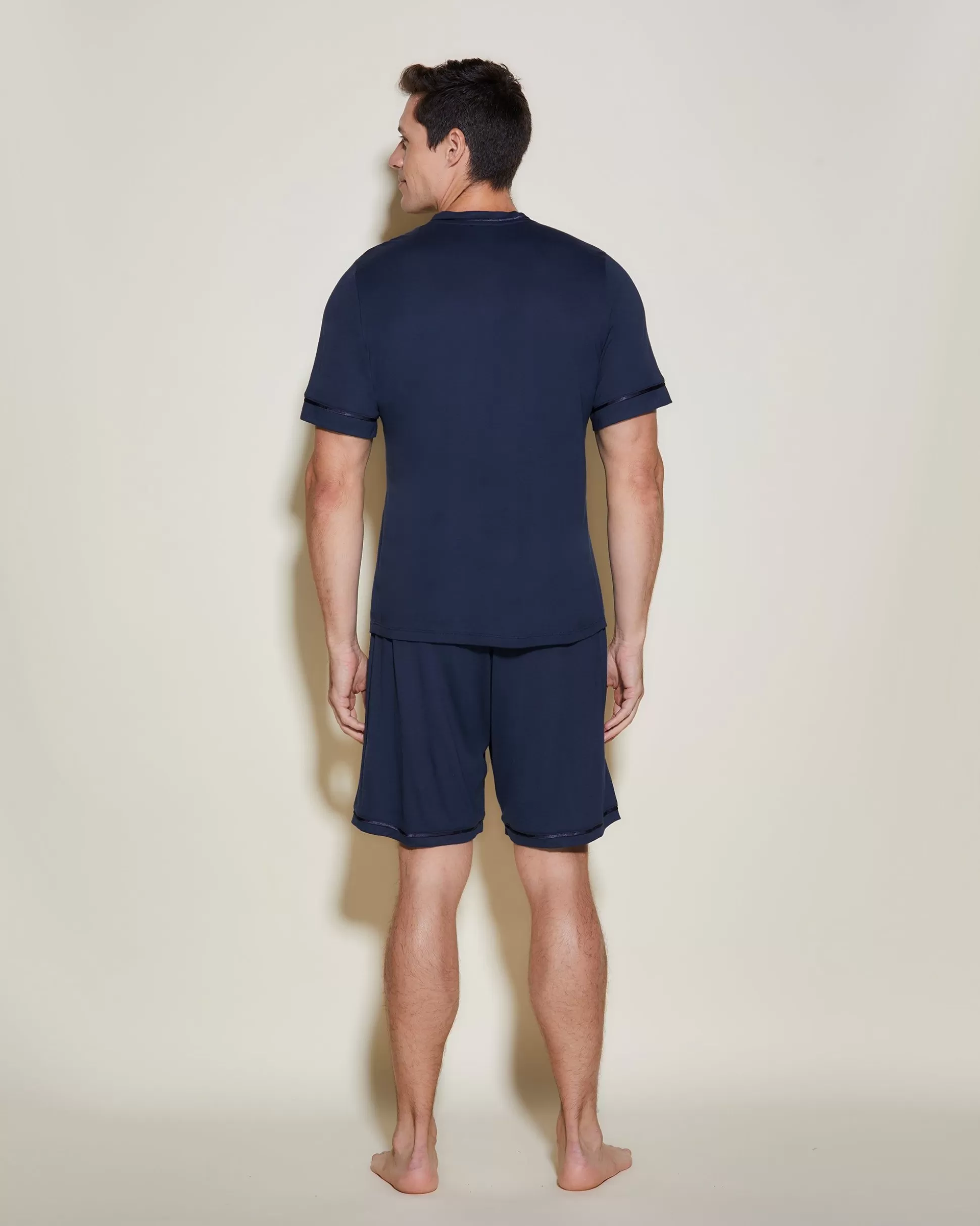 Cosabella Men'S Pj Sets | Conjunto De Pijama Para Hombre Con Camisa De Manga Corta Y Pantalones Cortos