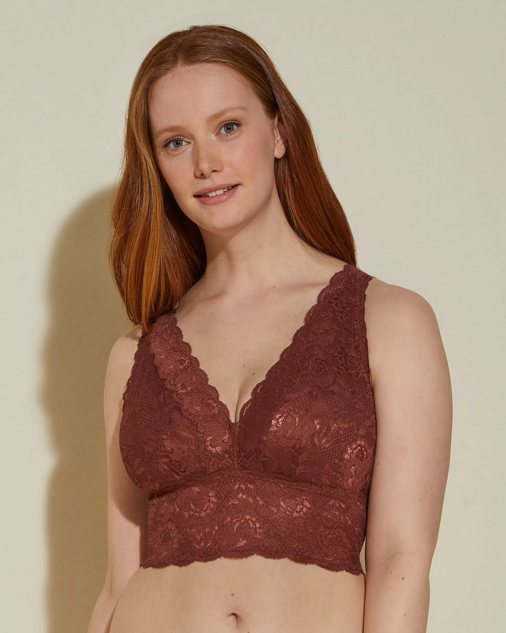 Women Cosabella Bralettes | Curvy Plungie Longline Bralette