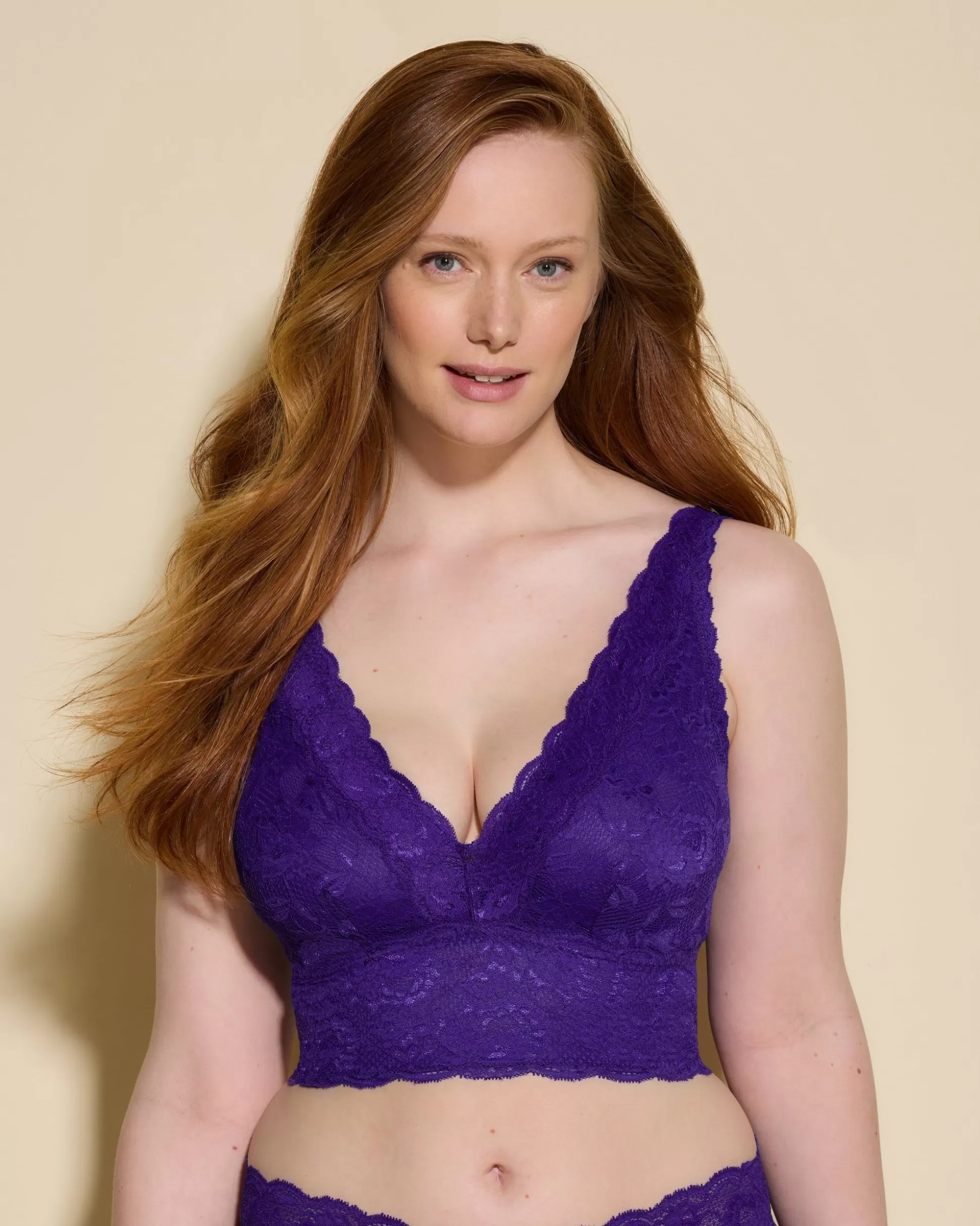 Women Cosabella Bralettes | Curvy Plungie Longline Bralette