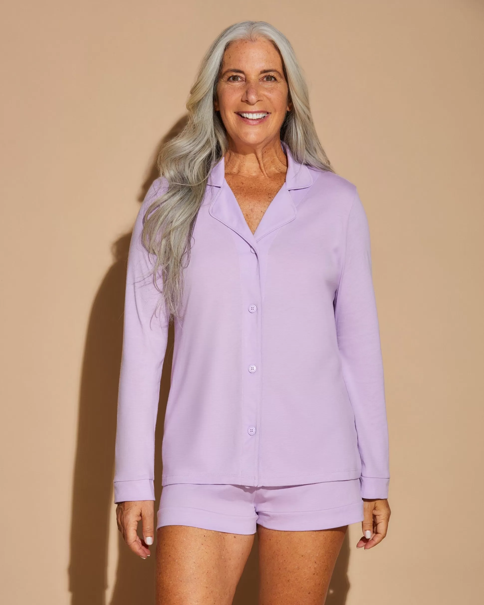 Cosabella Sleep & Loungewear | Long Sleeve Top & Boxer Pajama Set