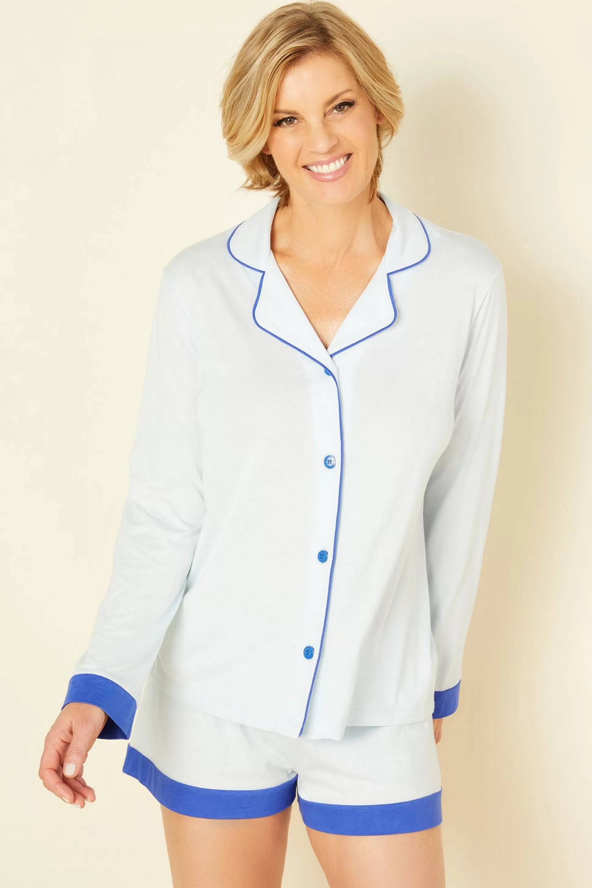 Cosabella Sleep & Loungewear | Long Sleeve Top & Boxer Pajama Set