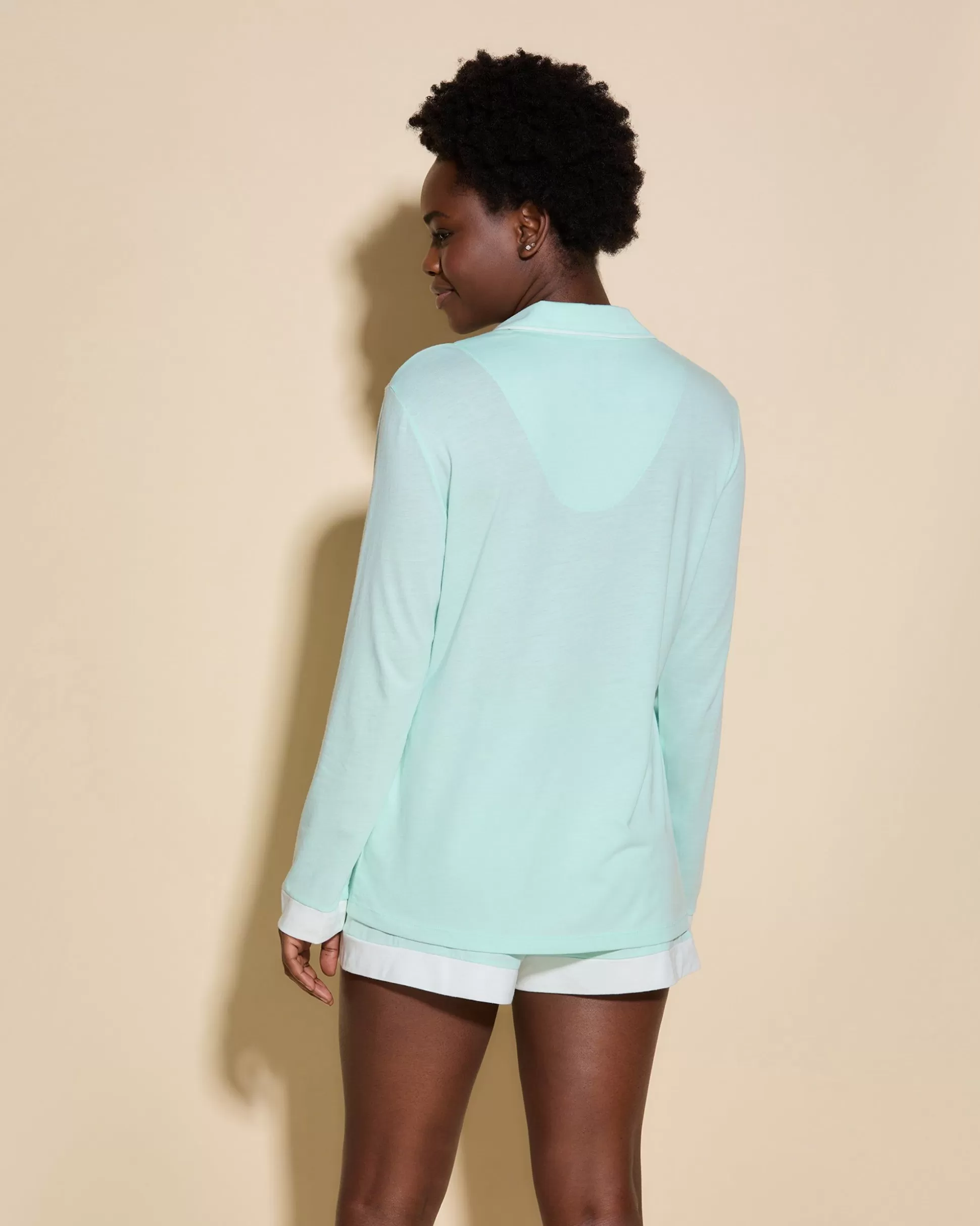 Cosabella Sleep & Loungewear | Long Sleeve Top & Boxer Pajama Set