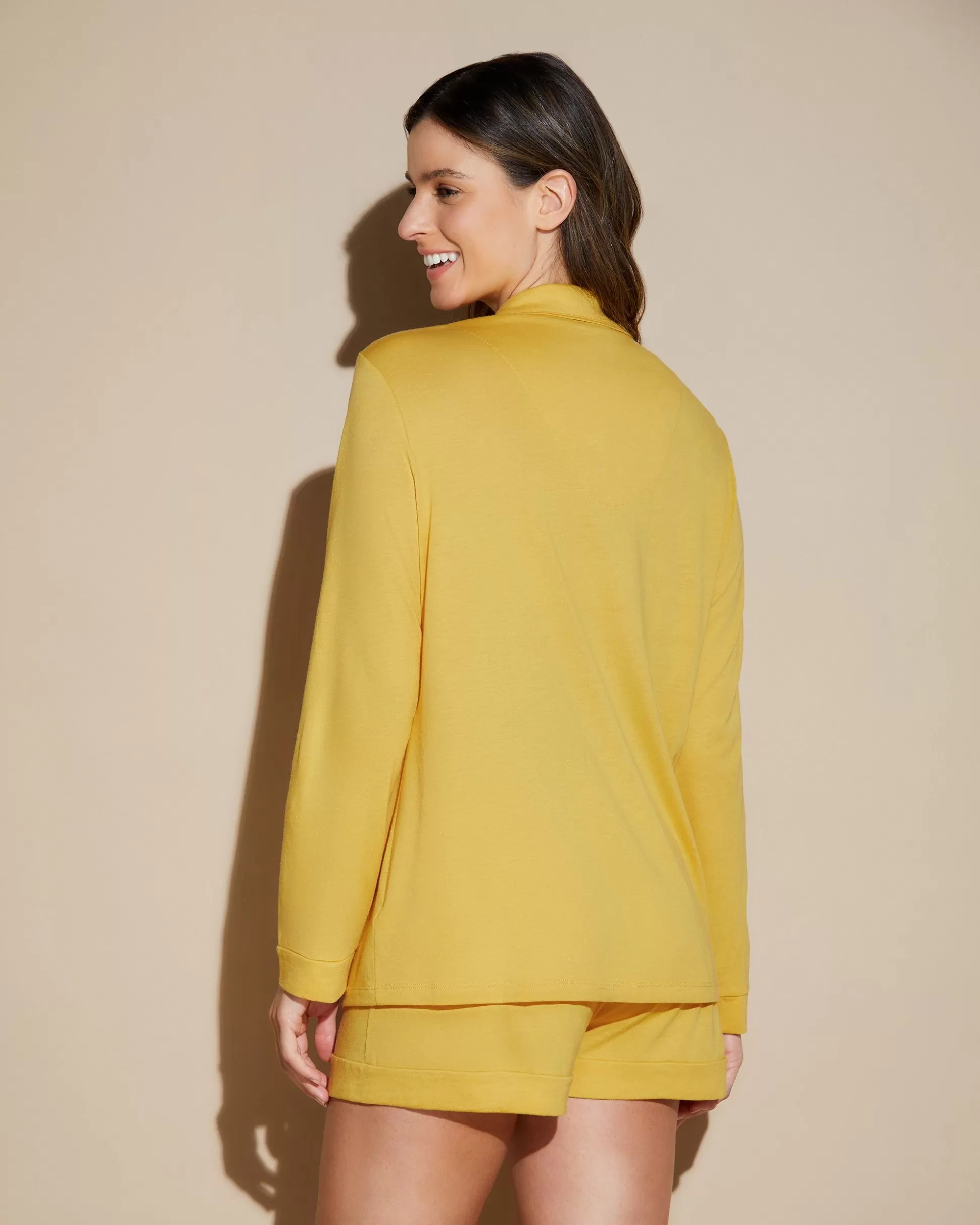 Cosabella Sleep & Loungewear | Long Sleeve Top & Boxer Pajama Set