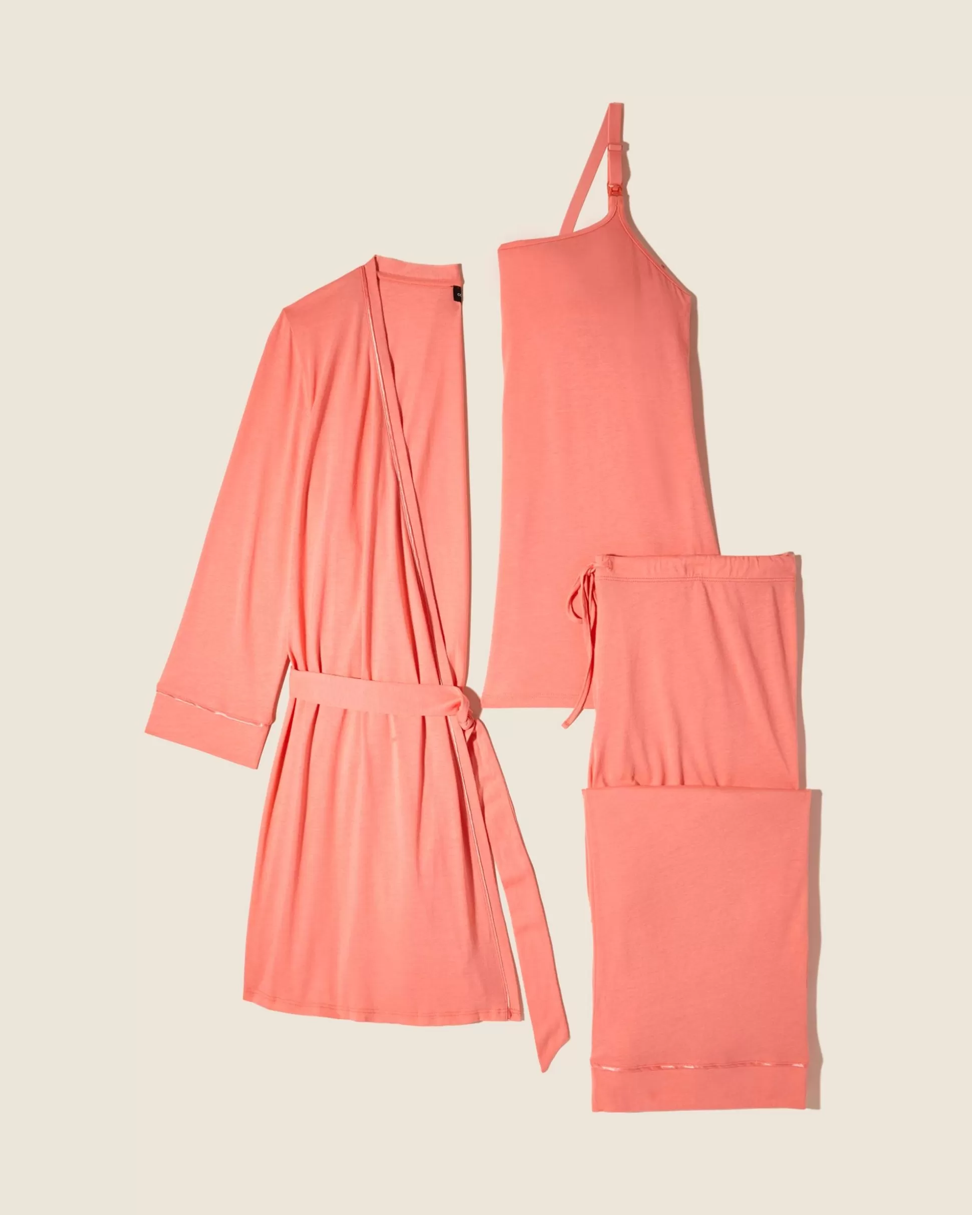 Cosabella Sleep & Loungewear | Nursing 3 Piece Pajama Set With Robe