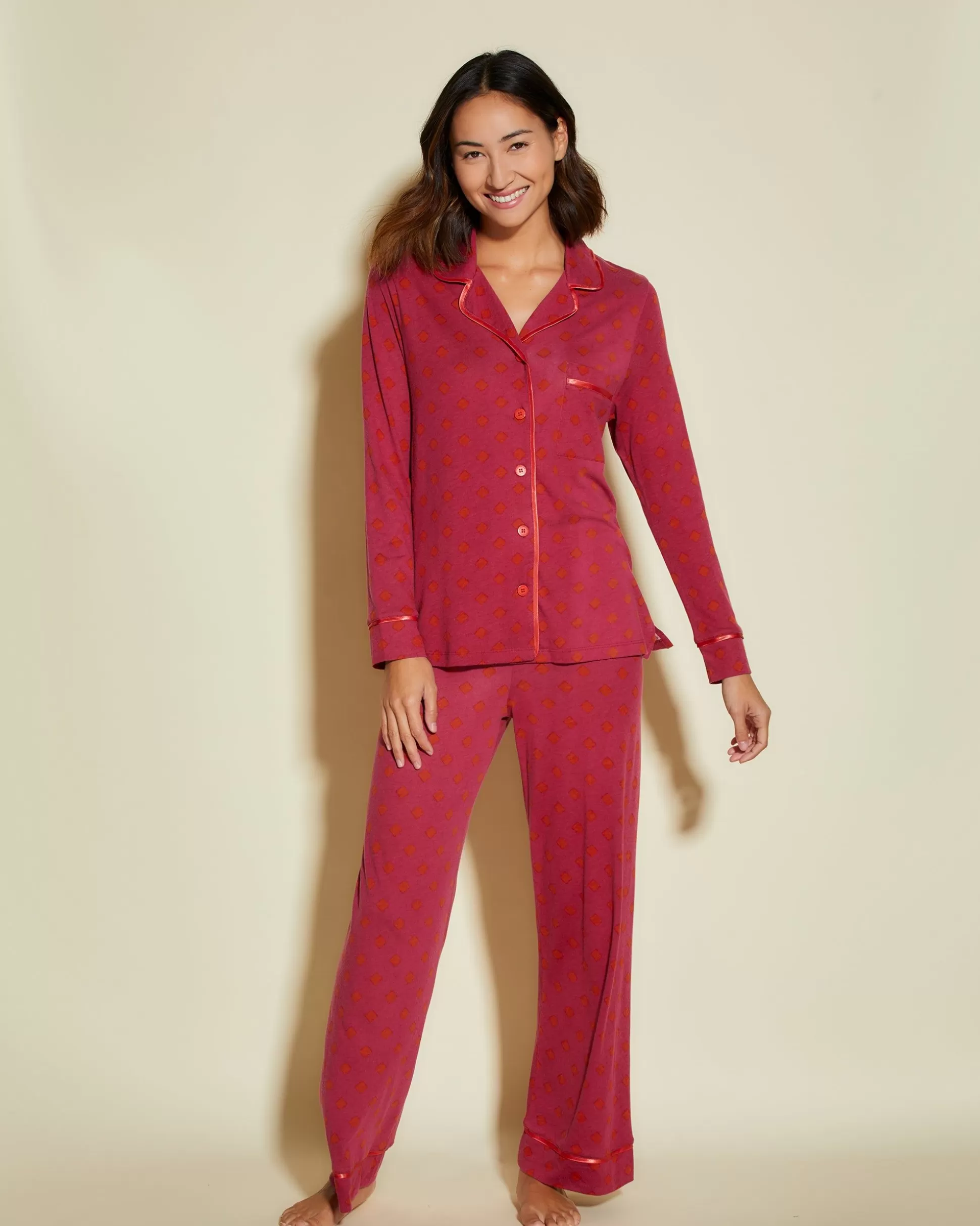 Cosabella Sleep & Loungewear | Petite Long Sleeve Top & Pant Pajama Set