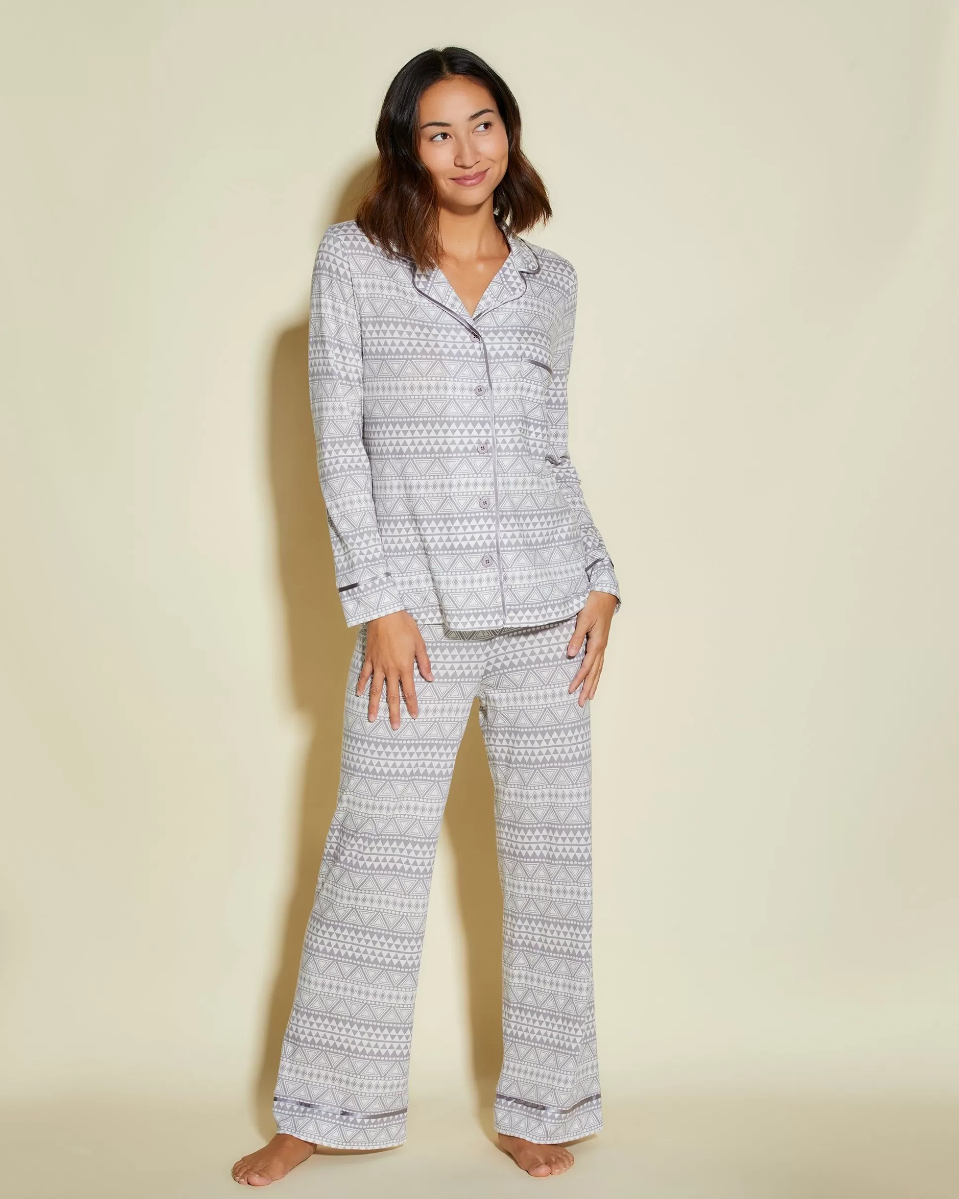 Cosabella Sleep & Loungewear | Petite Long Sleeve Top & Pant Pajama Set