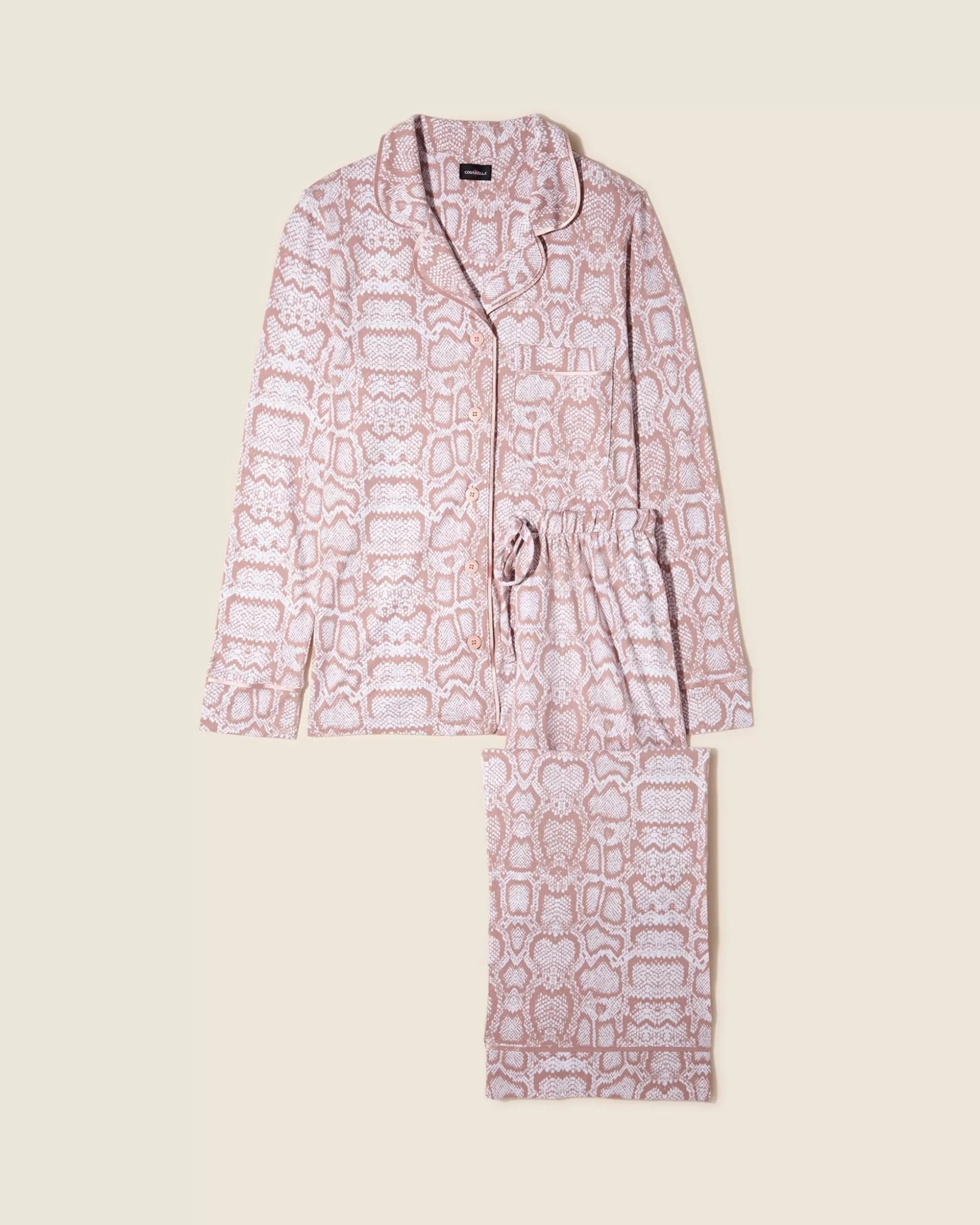 Cosabella Sleep & Loungewear | Petite Printed Long Sleeve Top & Pant Pajama Set