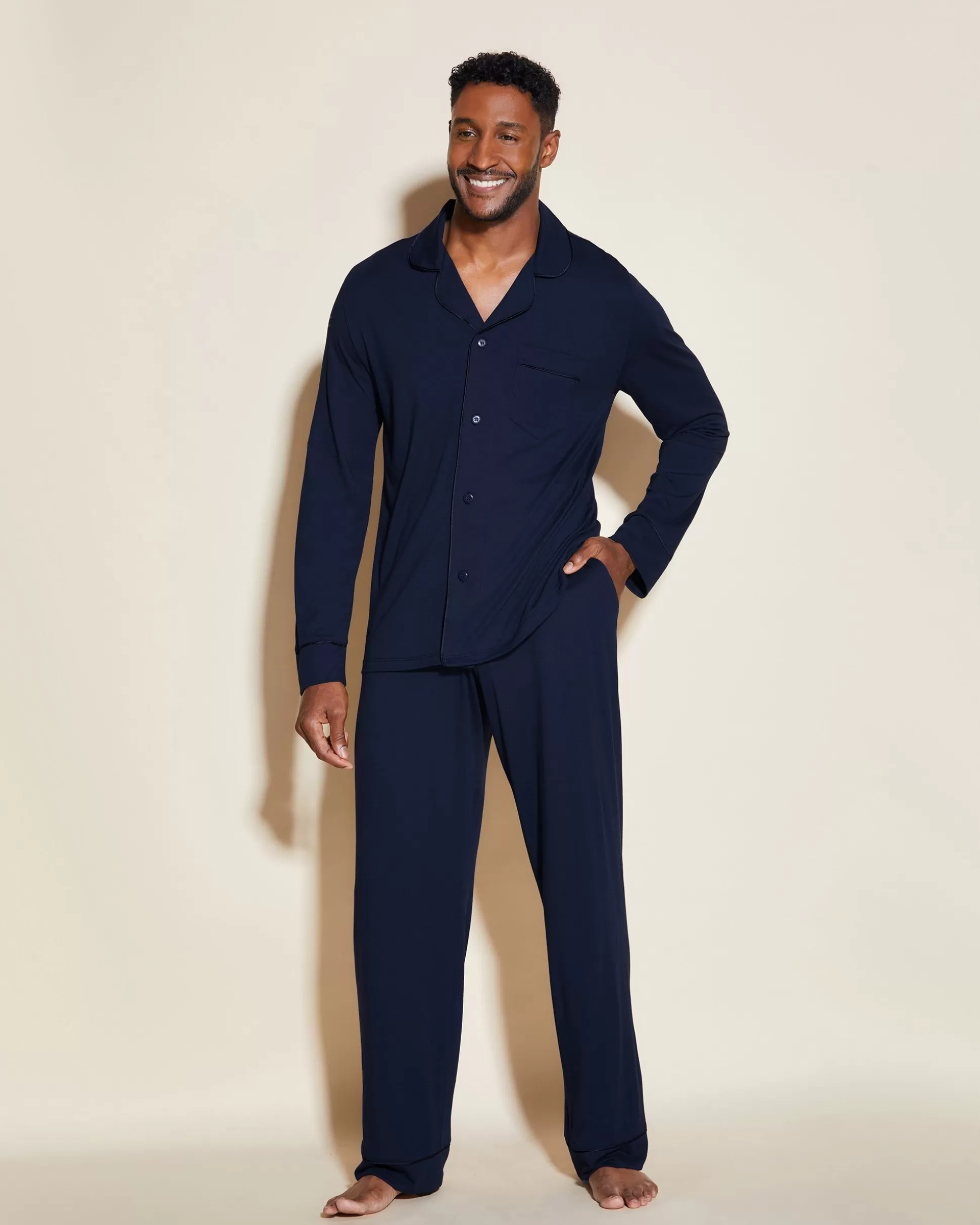 Cosabella Men'S Pj Sets | Pigiama Classico Da Uomo Con Top Maniche Lunghe E Pantaloni