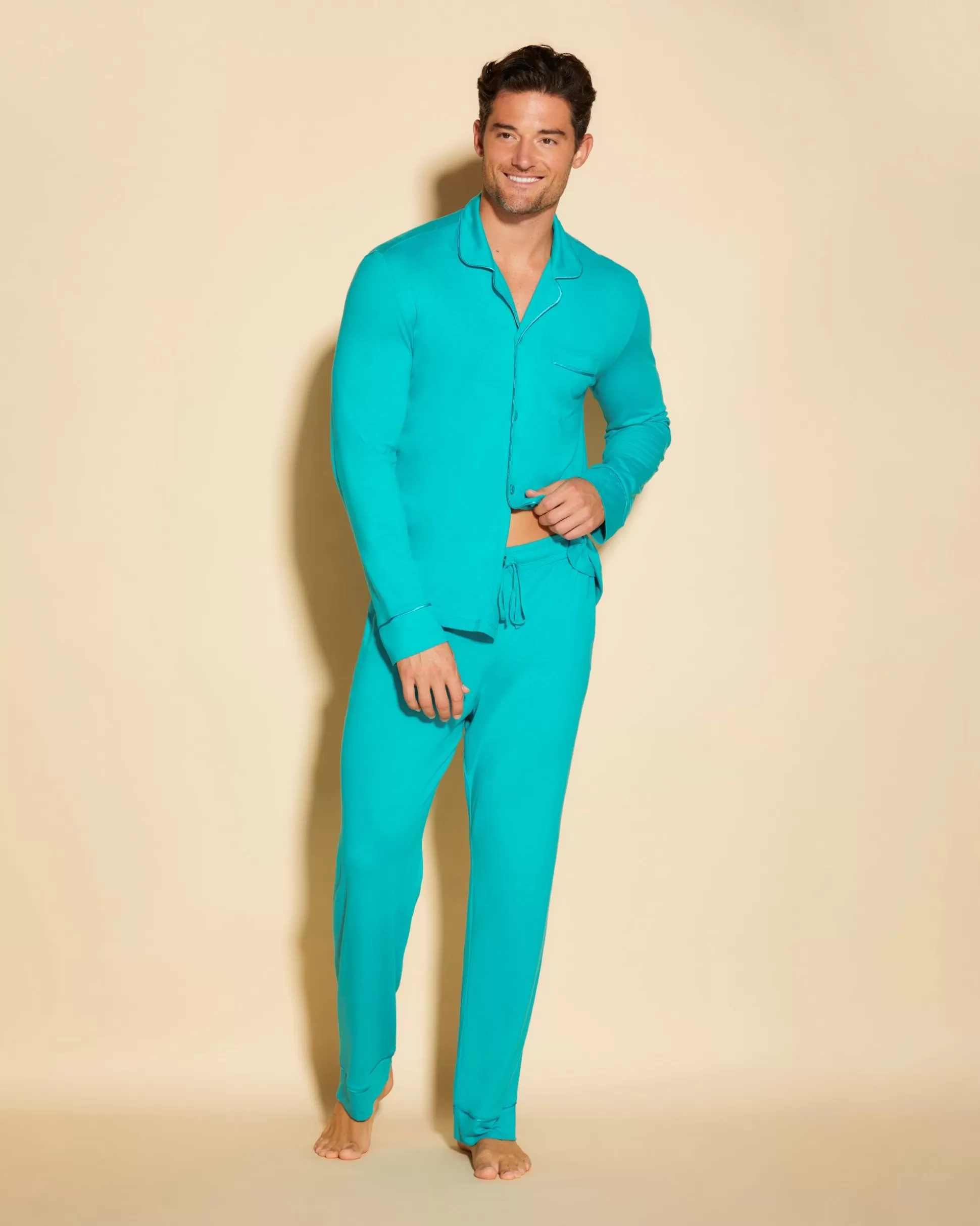 Cosabella Men'S Pj Sets | Pigiama Classico Da Uomo Con Top Maniche Lunghe E Pantaloni