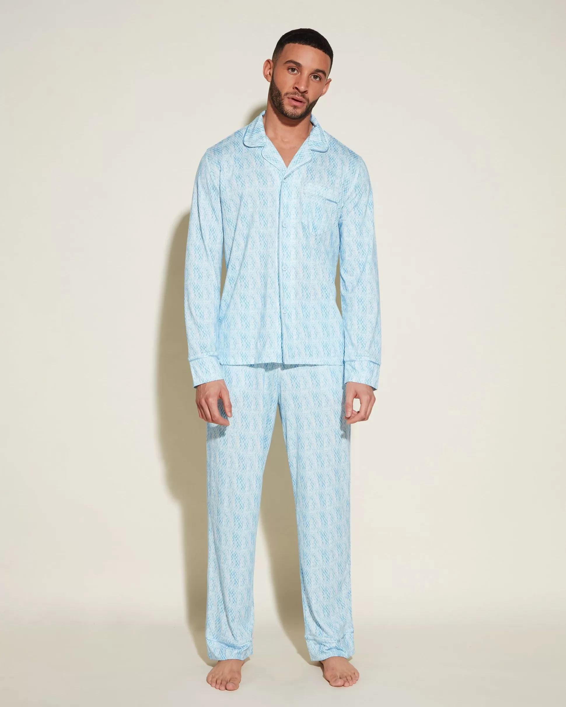 Cosabella Men'S Pj Sets | Pigiama Classico Da Uomo Con Top Maniche Lunghe E Pantaloni