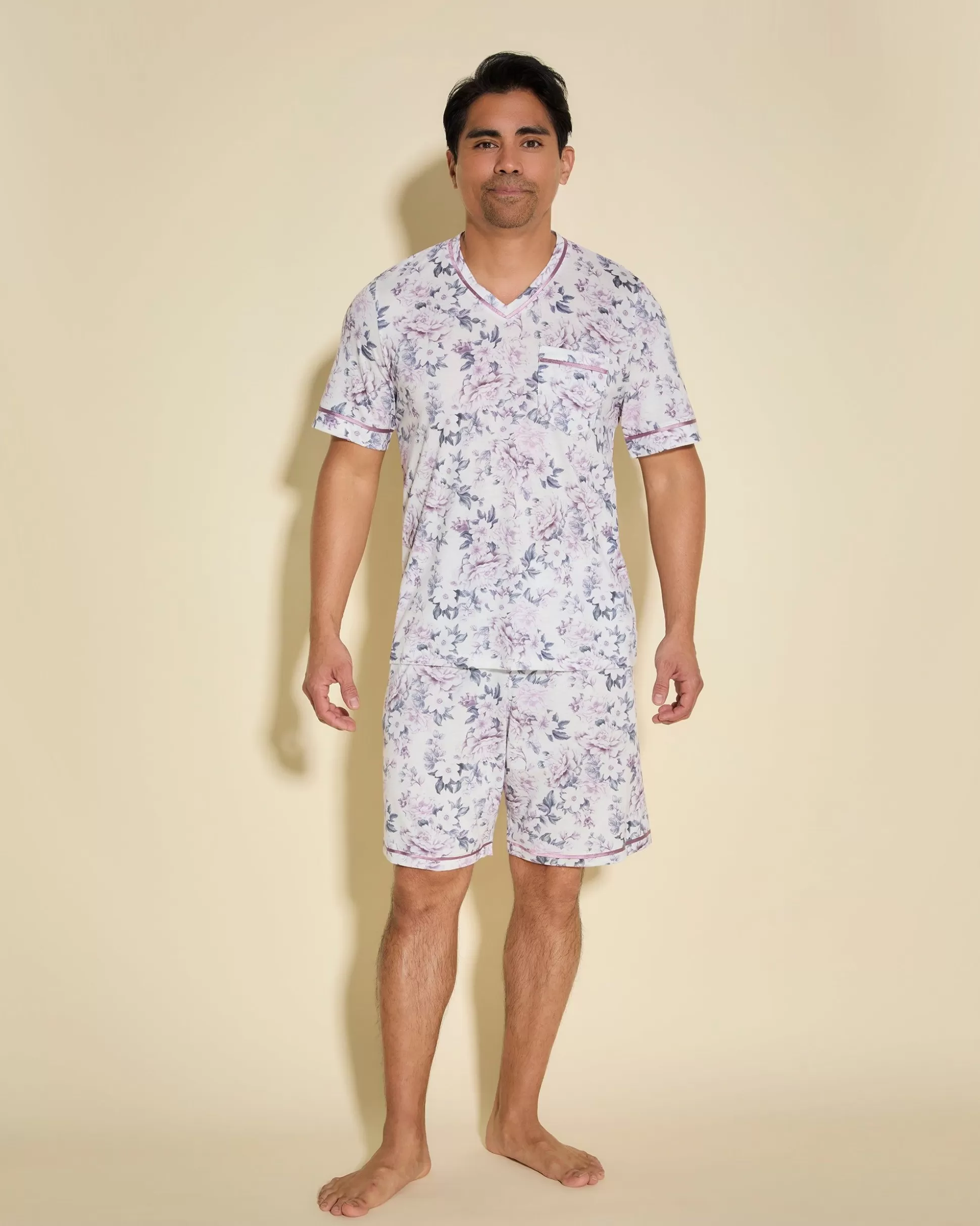 Cosabella Men'S Pj Sets | Pigiama Da Uomo Con Top Maniche Corte E Pantaloncini