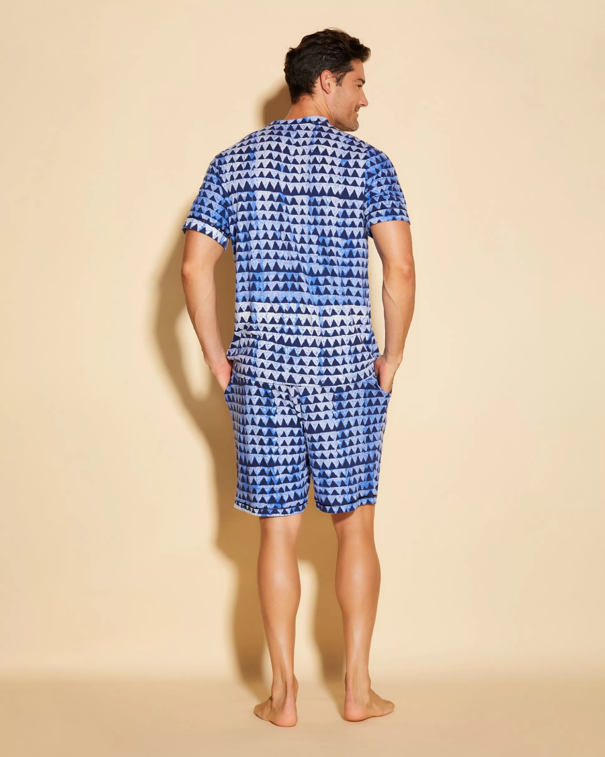 Cosabella Men'S Pj Sets | Pigiama Da Uomo Con Top Maniche Corte E Pantaloncini