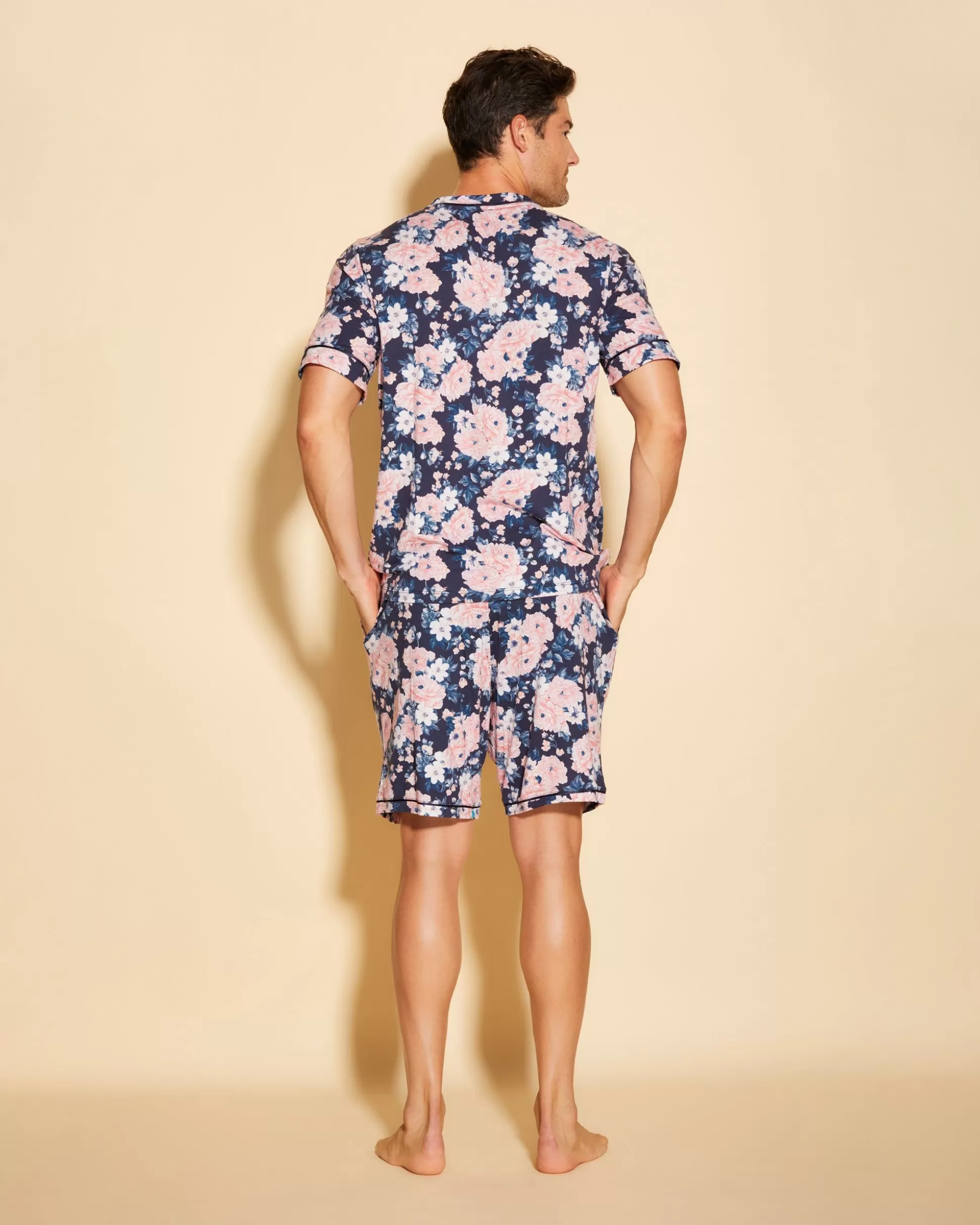 Cosabella Men'S Pj Sets | Pigiama Da Uomo Con Top Maniche Corte E Pantaloncini