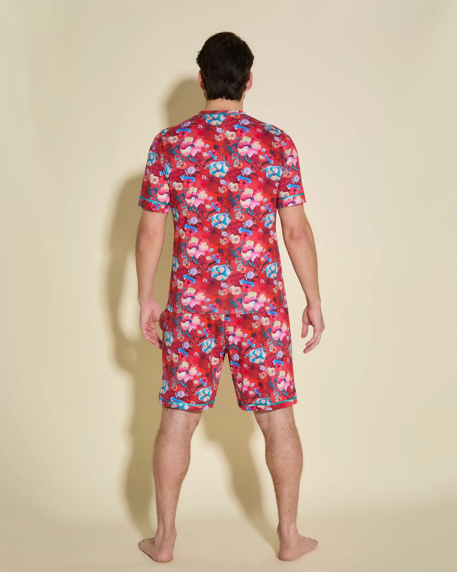 Cosabella Men'S Pj Sets | Pigiama Da Uomo Con Top Maniche Corte E Pantaloncini