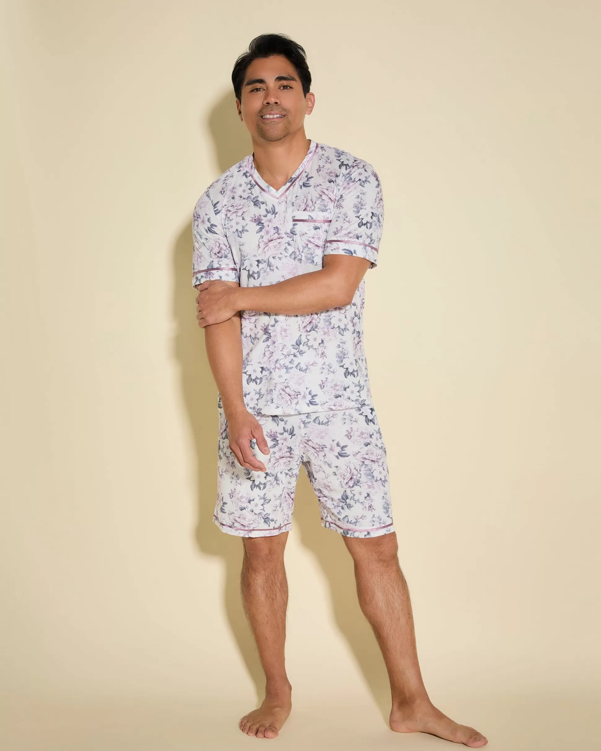 Cosabella Men'S Pj Sets | Pigiama Da Uomo Con Top Maniche Corte E Pantaloncini