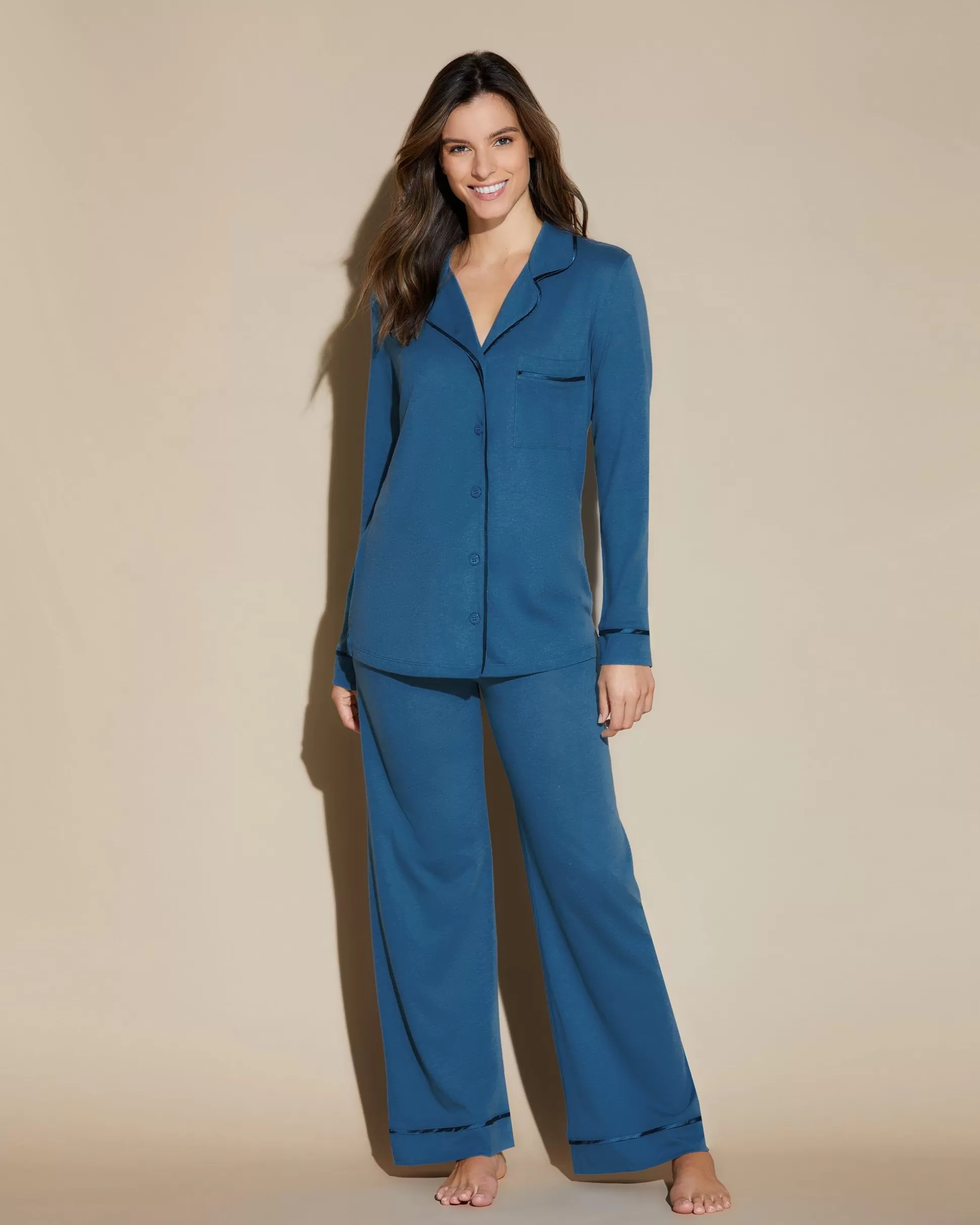 Cosabella Sleep & Loungewear | Relaxed Long Sleeve Top & Pant