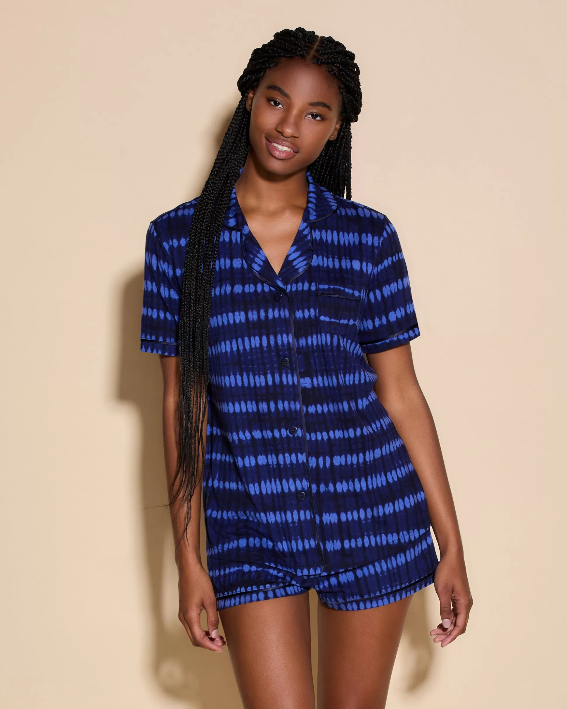 Cosabella Sleep & Loungewear | Short Sleeve Top & Boxer Pajama Set