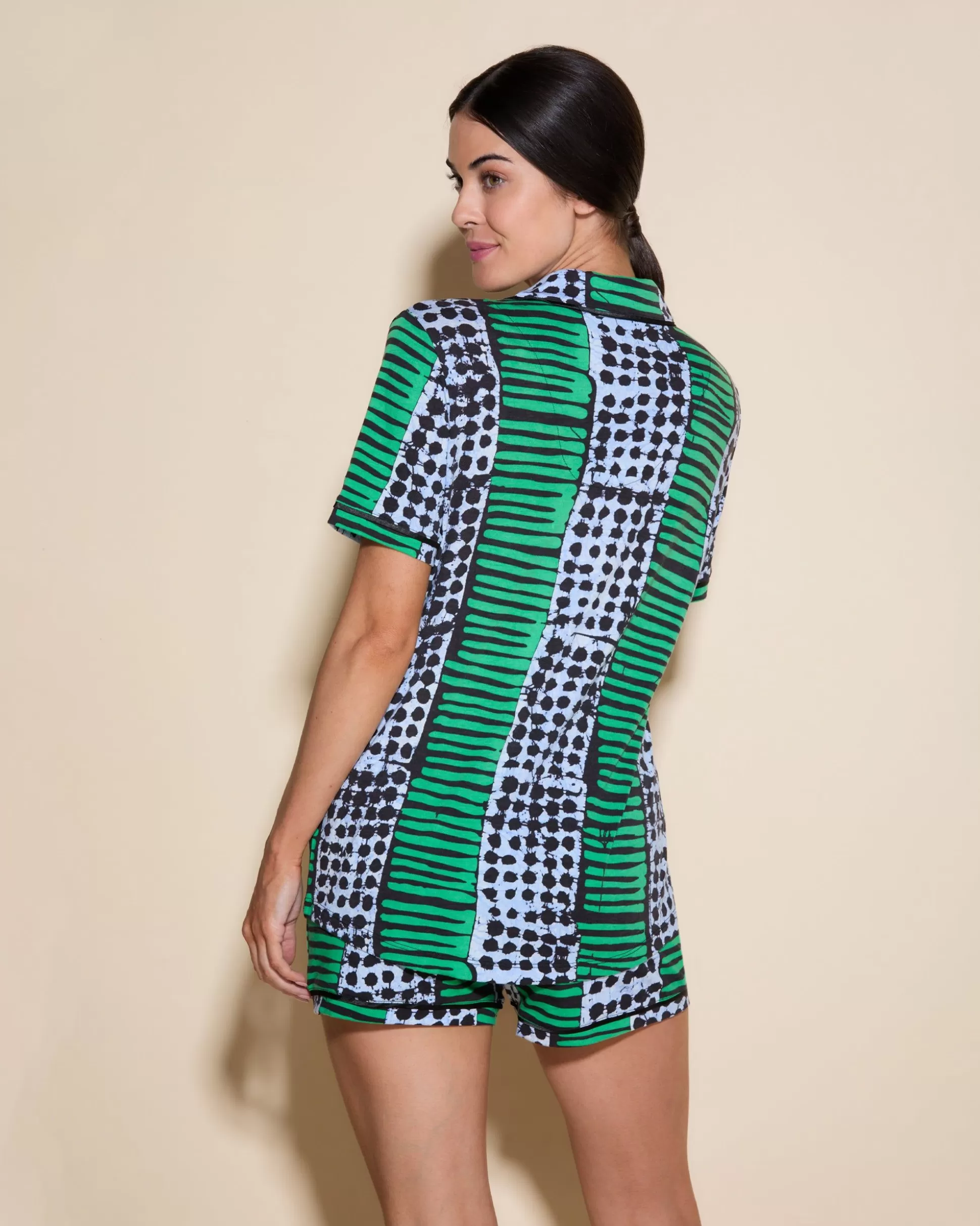 Cosabella Sleep & Loungewear | Short Sleeve Top & Boxer Pajama Set