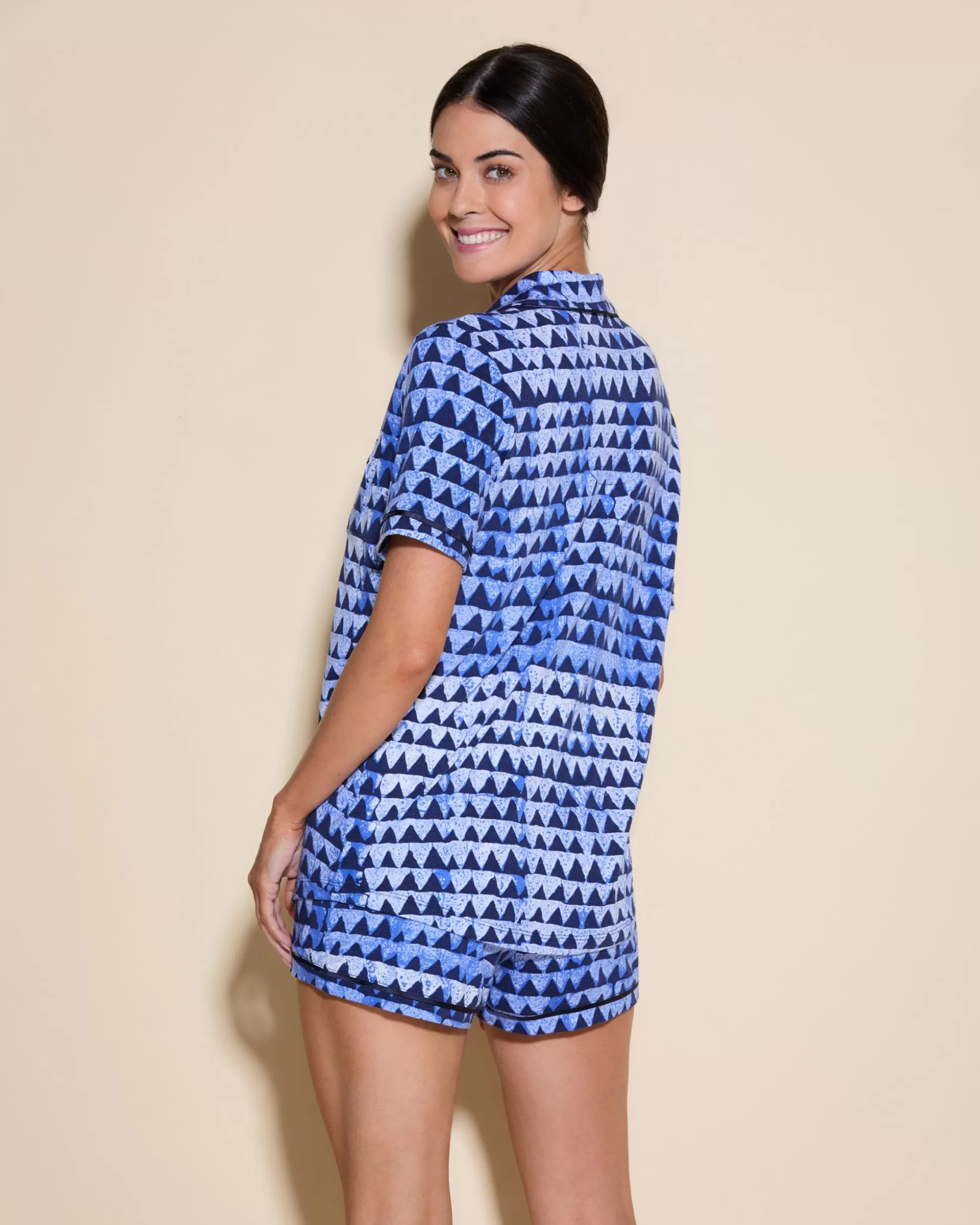 Cosabella Sleep & Loungewear | Short Sleeve Top & Boxer Pajama Set