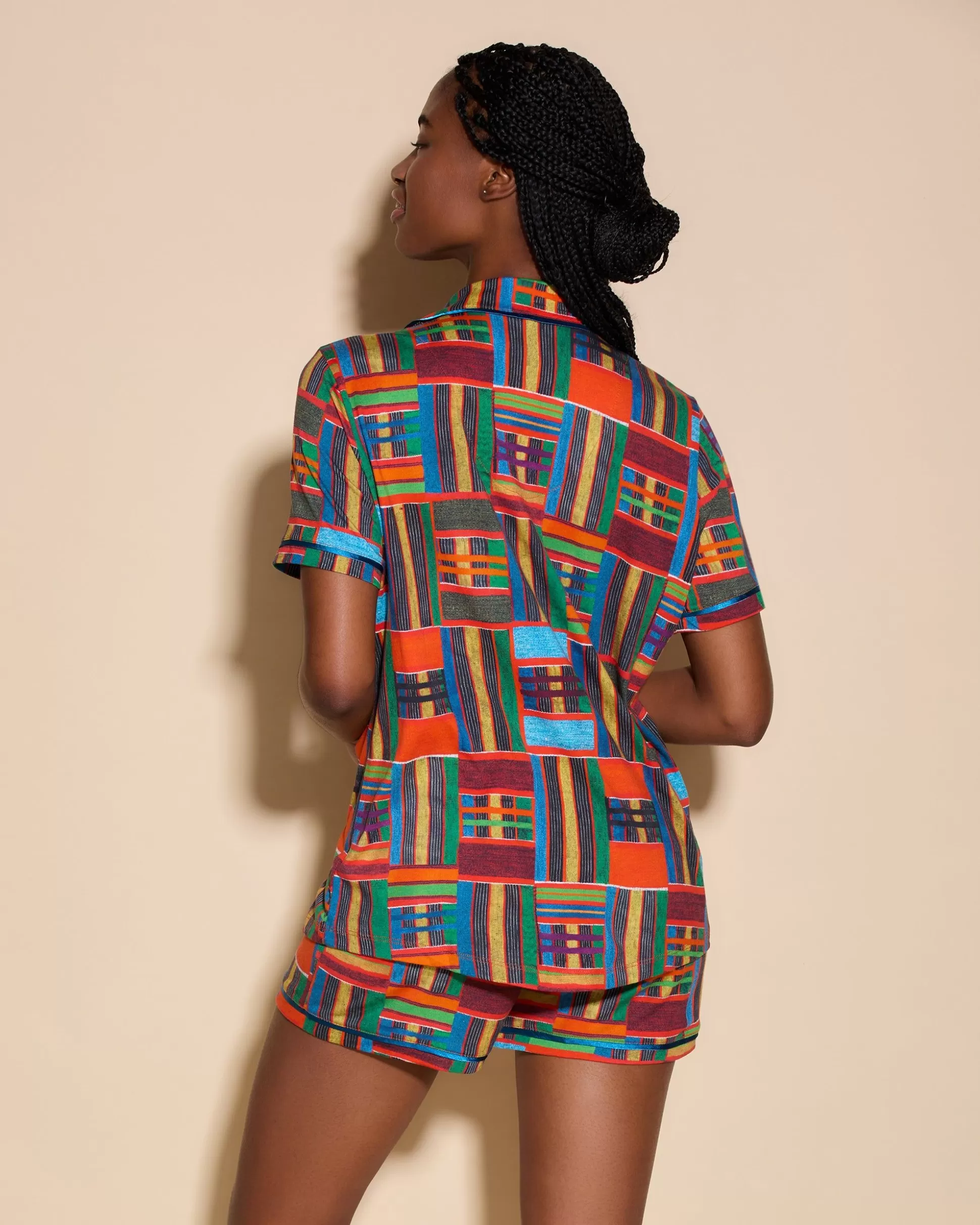 Cosabella Sleep & Loungewear | Short Sleeve Top & Boxer Pajama Set