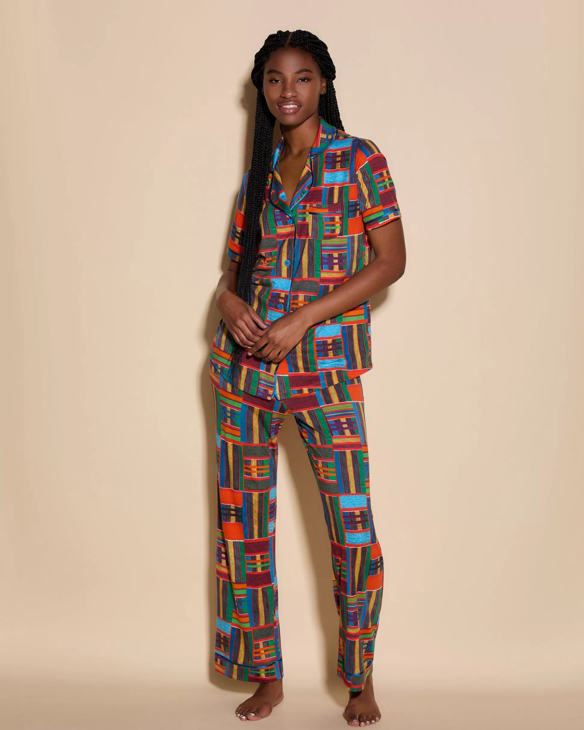 Cosabella Sleep & Loungewear | Short Sleeve Top & Pant Pajama Set