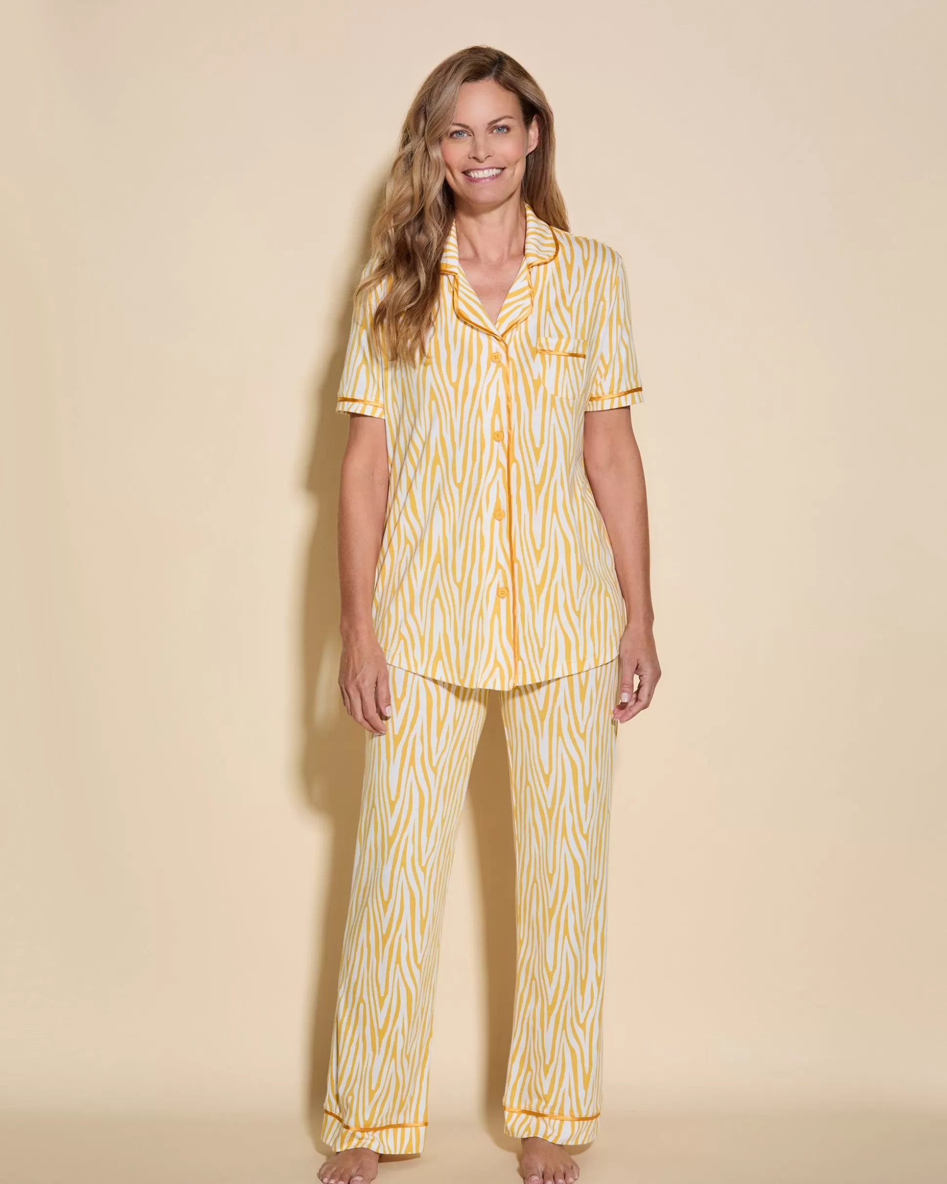 Cosabella Sleep & Loungewear | Short Sleeve Top & Pant Pajama Set