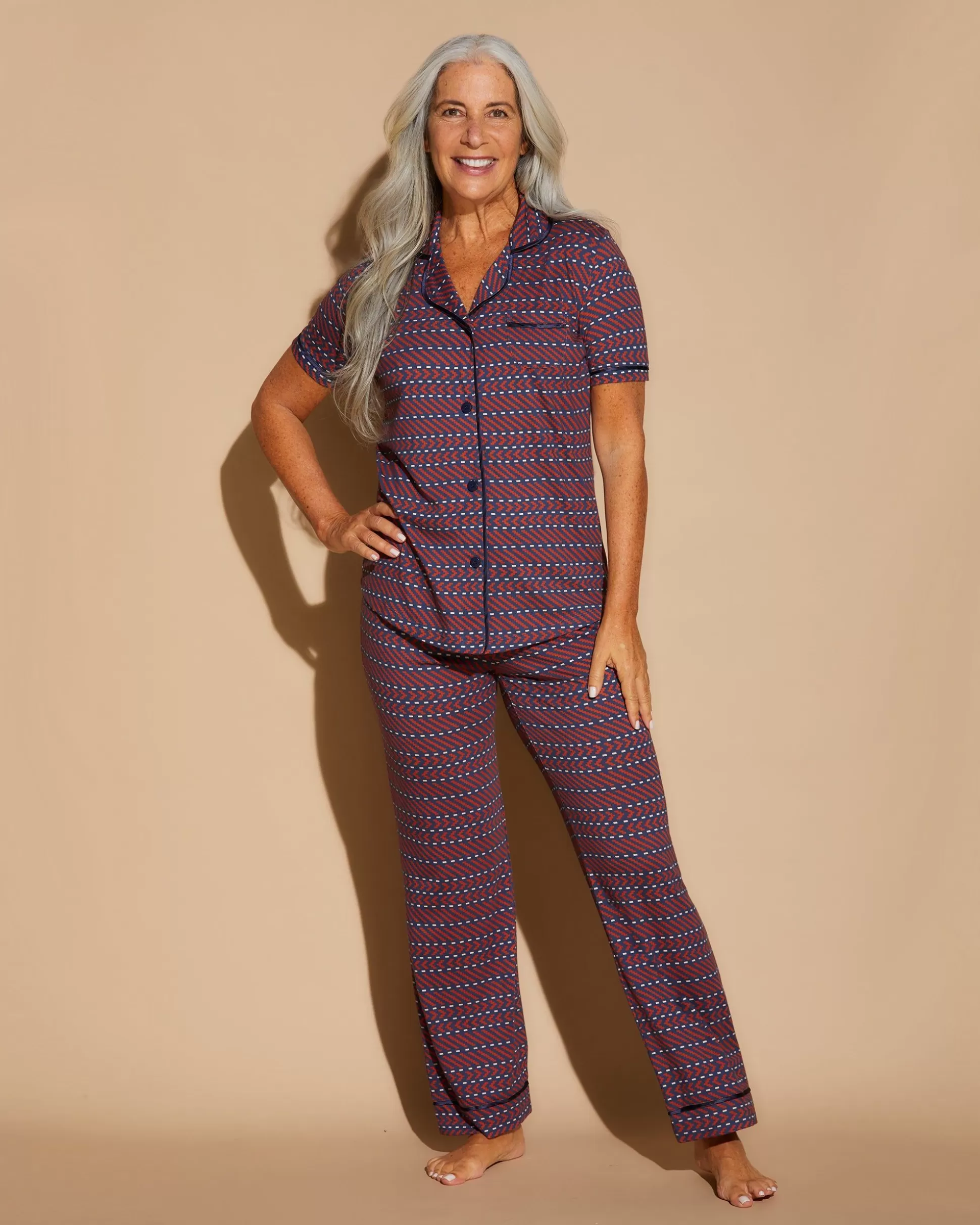 Cosabella Sleep & Loungewear | Short Sleeve Top & Pant Pajama Set