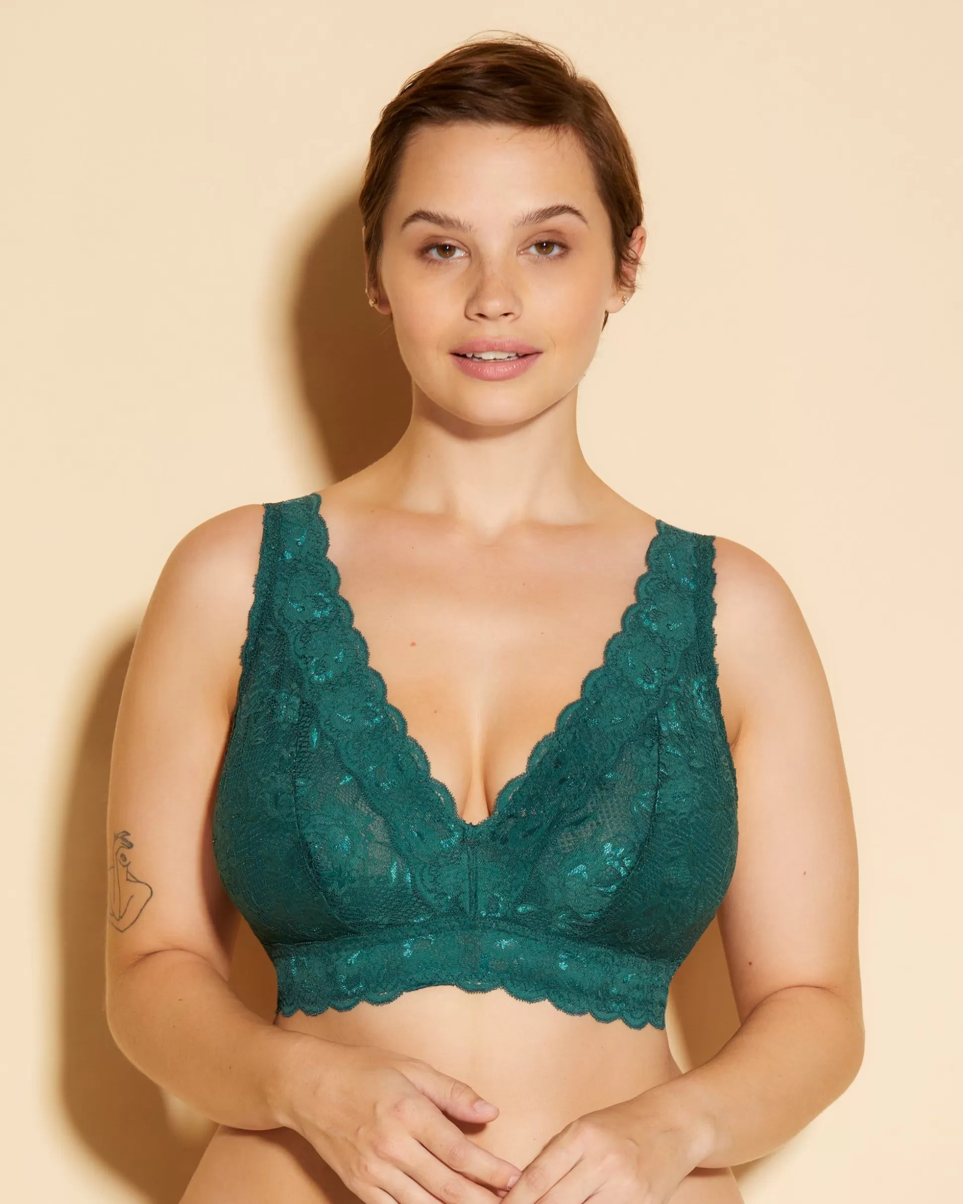 Women Cosabella Bras | Super Curvy Plungie Longline Bralette